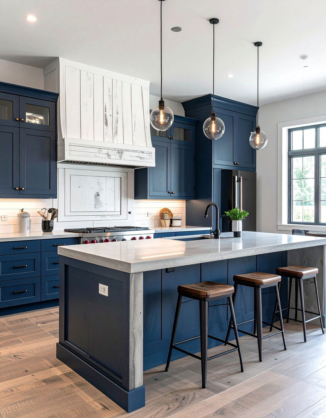 Distressed Shiplap Backsplash - 30 Shiplap Backsplash Ideas for Your Kitchen Makeover