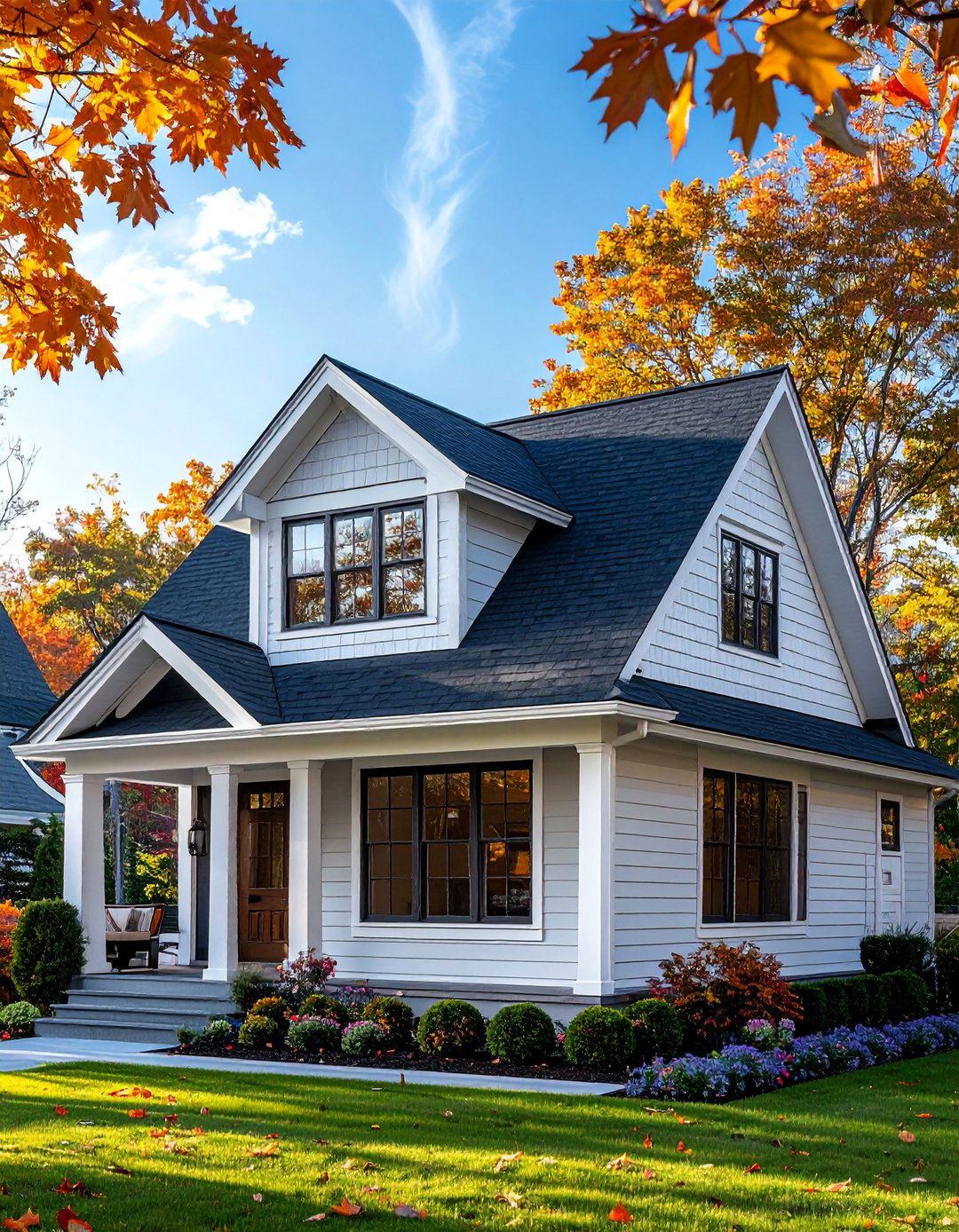 Dormer Windows on a Transitional Home Exterior - 30 Transitional Home Exterior Ideas for Modern Appeal