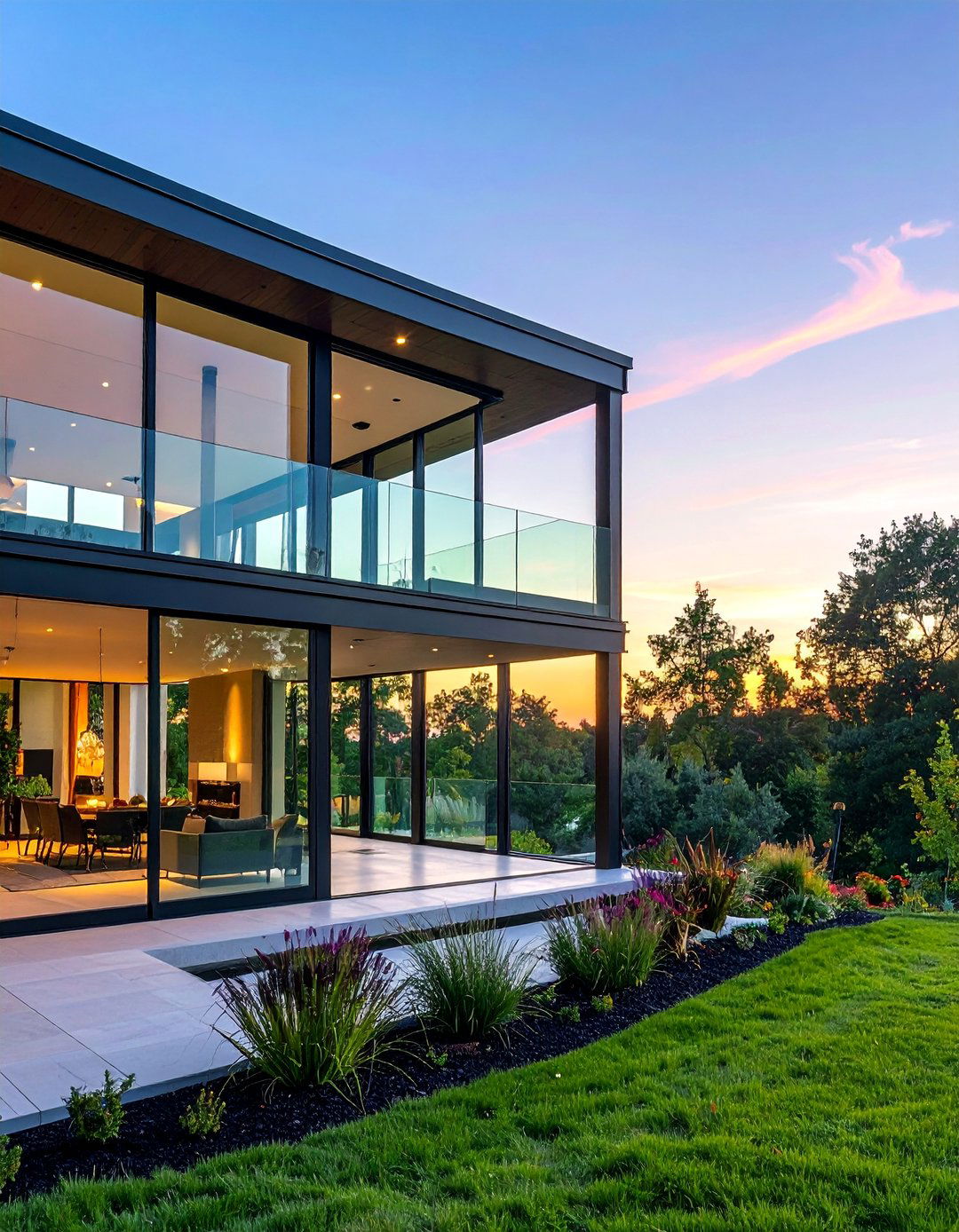 Double Height Glass Atrium - 40 Glass Porch Design Ideas to Brighten Your Home