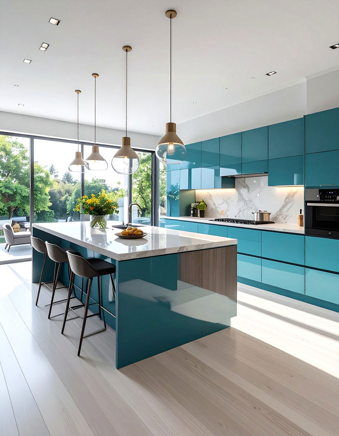 Double Island Configuration - 40 Kitchen Island Ideas for Spacious Kitchens