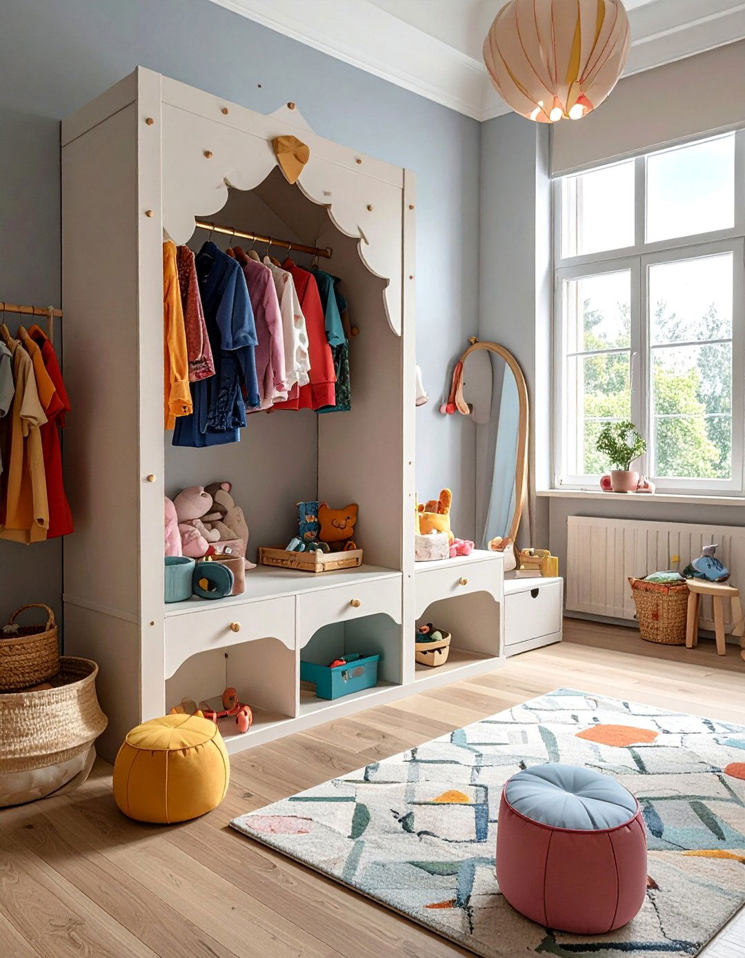 Dramatic Play Theater - 40 Fun and Functional Playroom Ideas for Kids