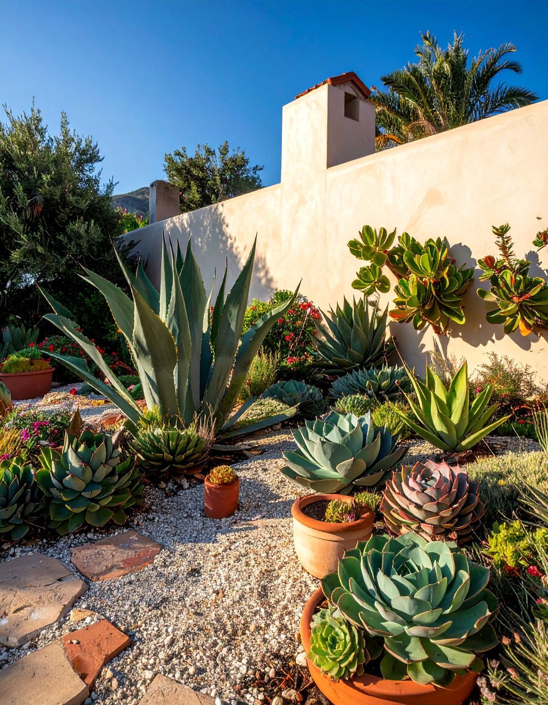 Drought Tolerant Succulents and Agaves - 30 Greek Garden Ideas for a Mediterranean Oasis