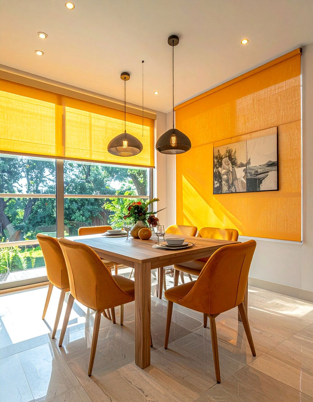 Dual Shade Systems for Flexibility - 25 Dining Room Window Ideas for a Bright and Airy Space