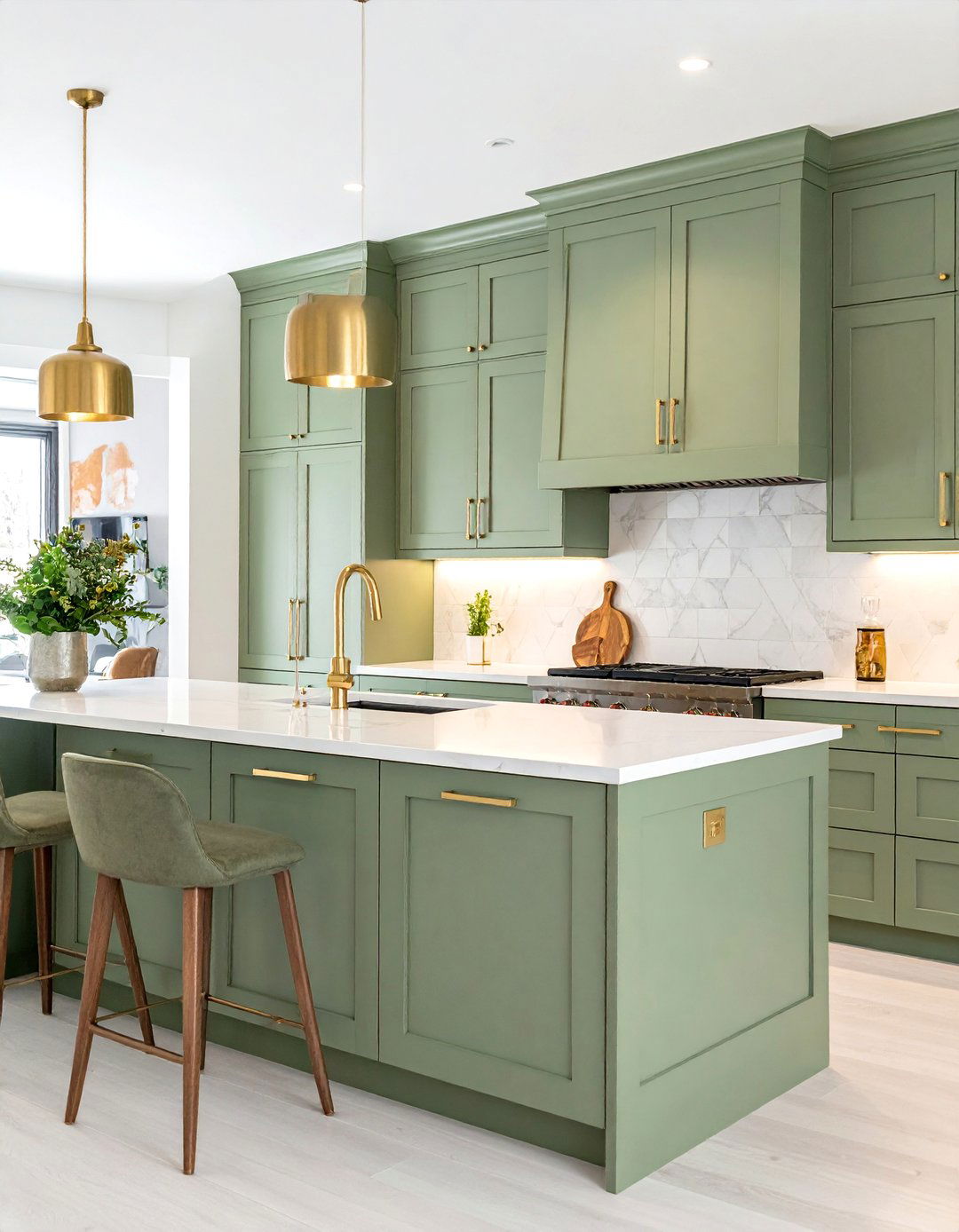 Earthy Sage Green for Kitchen Cabinetry - 40 Sage Green Paint Color Ideas for a Serene Home