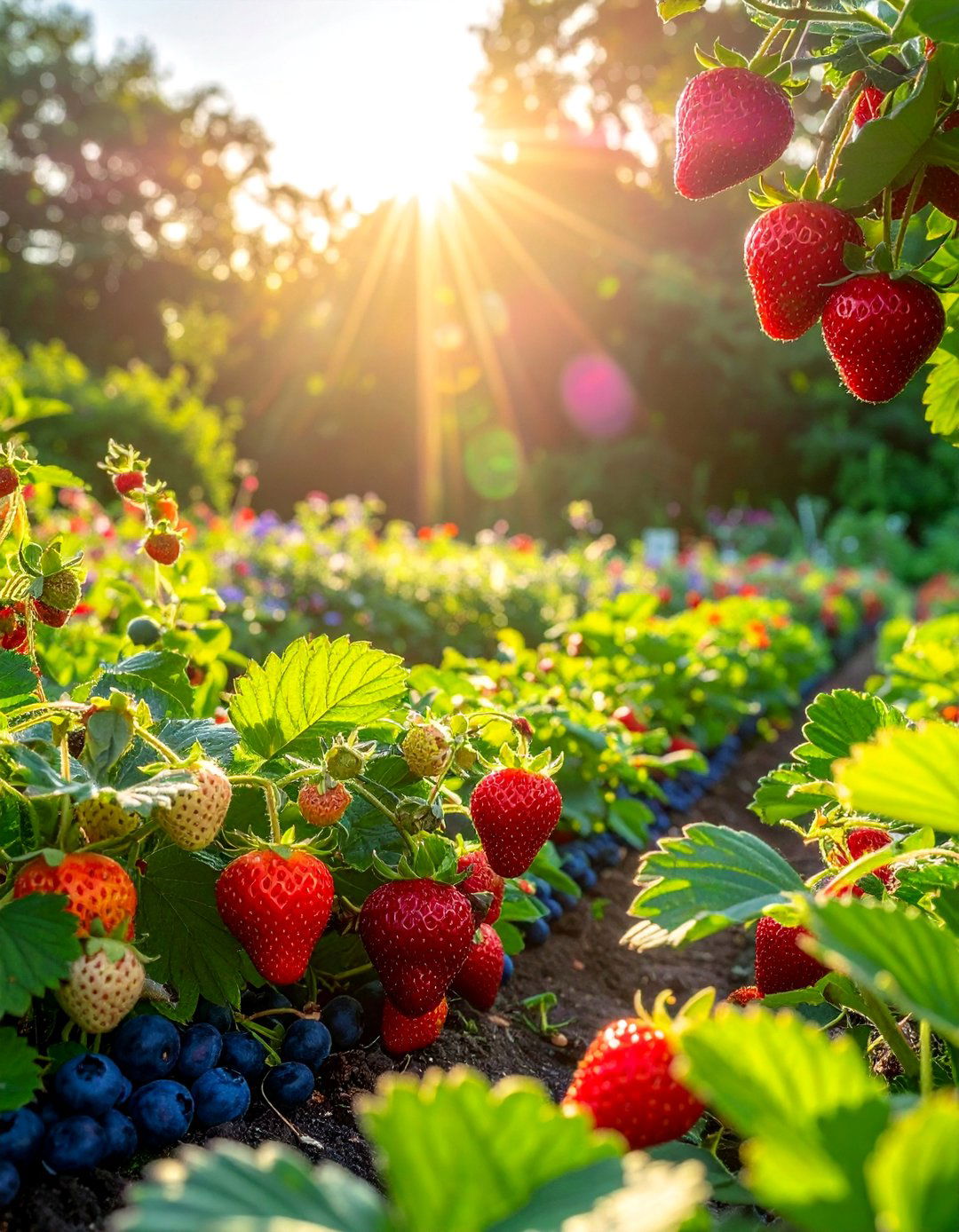Edible Berry Patch Sensory Garden - 25 Sensory Garden Ideas to Stimulate the Senses