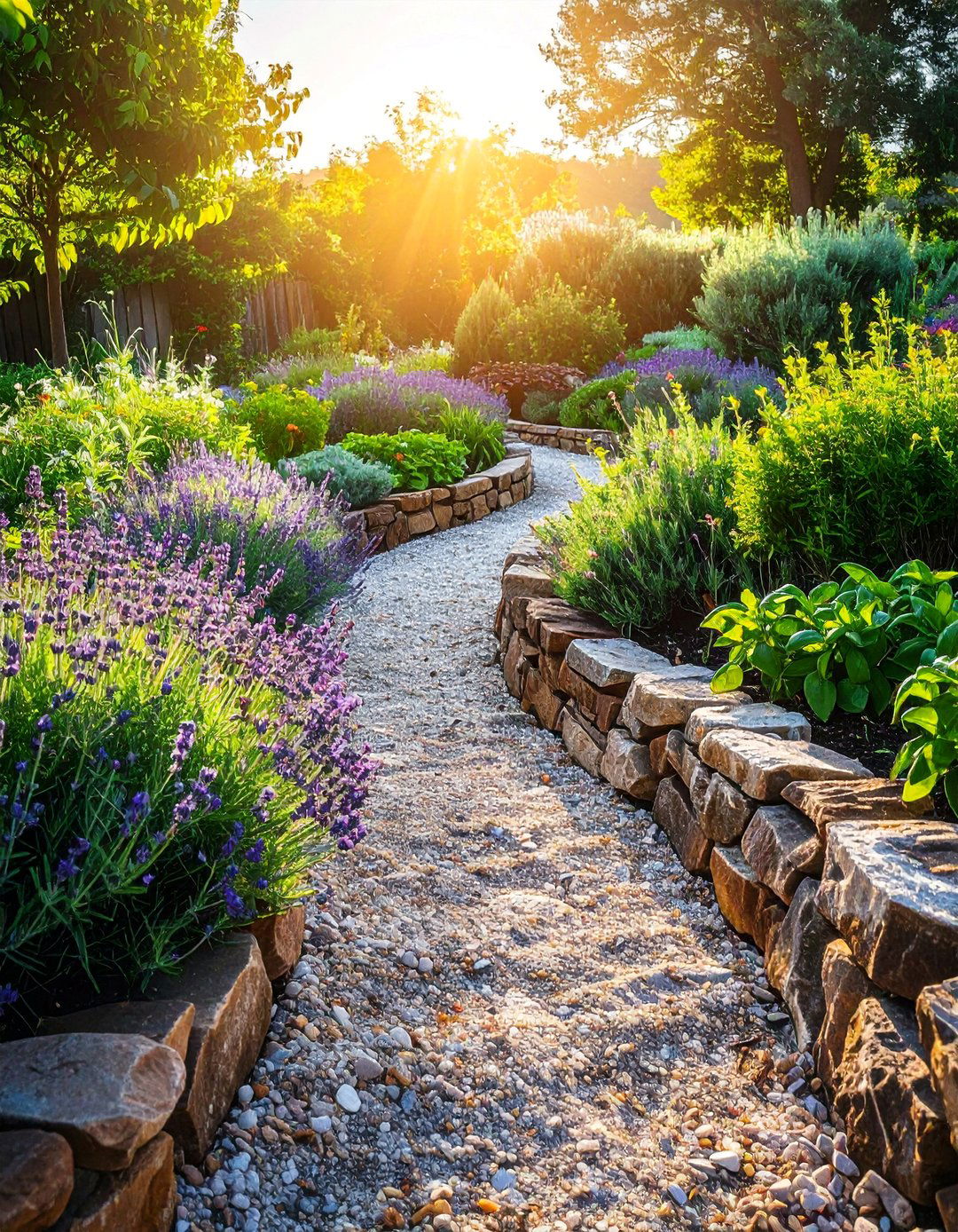 Edible Herb Spiral Garden Path - 30 Garden Path Ideas to Enhance Your Outdoor Space