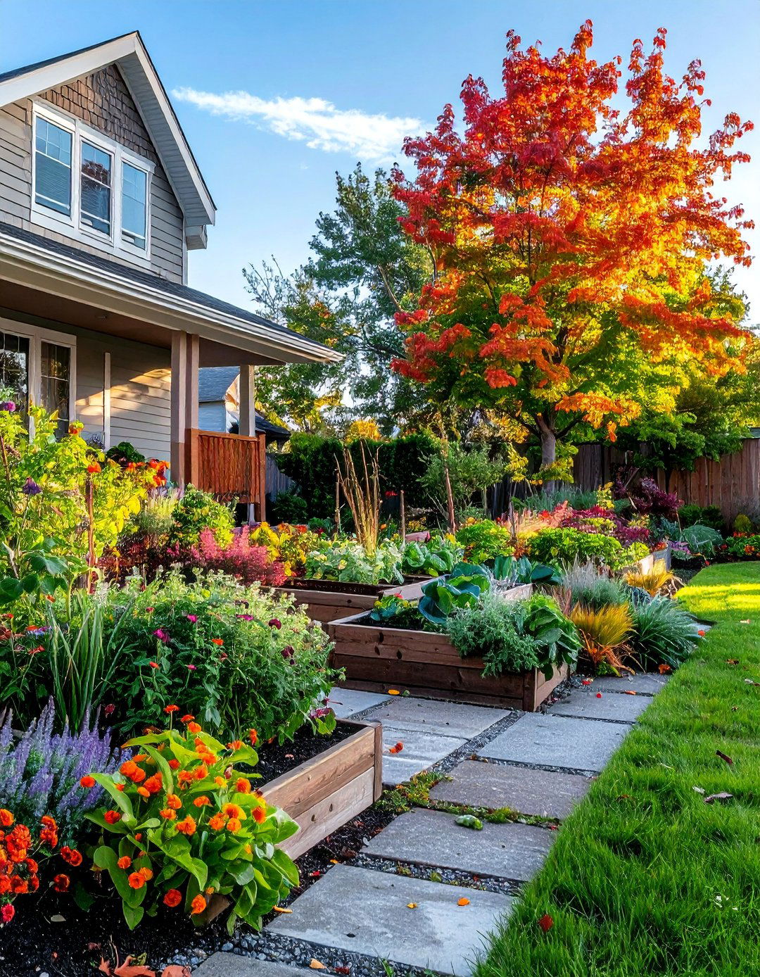 Edible Landscape Integration - 40 Front Yard Landscaping Ideas to Boost Curb Appeal