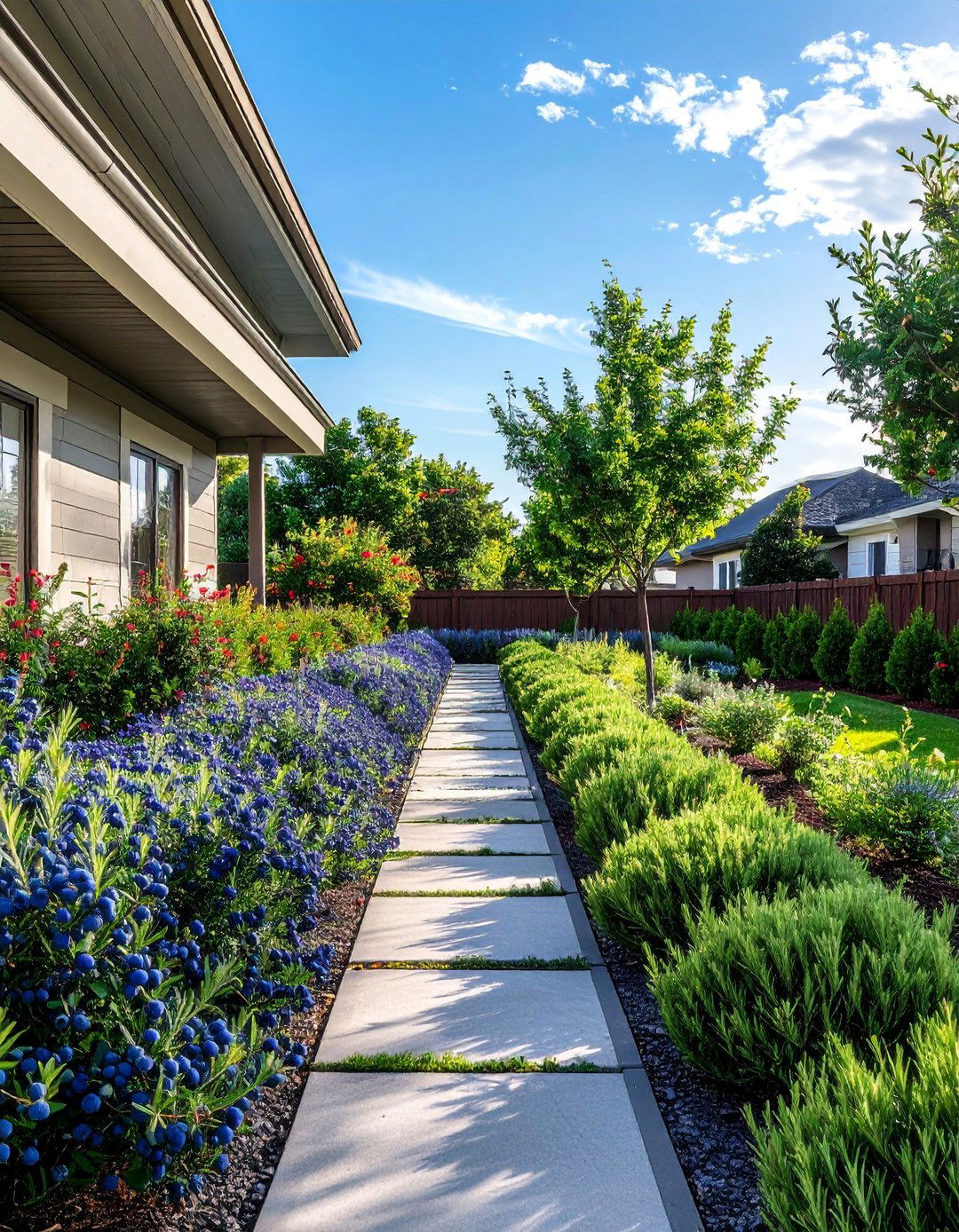 Edible Landscaping with Berry Bushes - 40 Small Front Yard Landscaping Ideas to Boost Curb Appeal