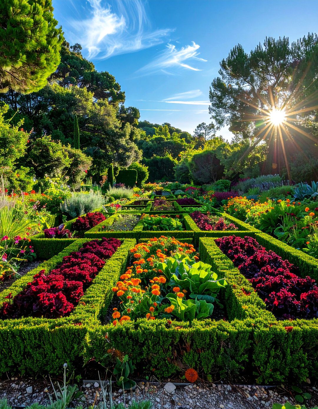 Edible Vegetable Parterre Garden - 25 Parterre Garden Ideas for Elegant Landscaping