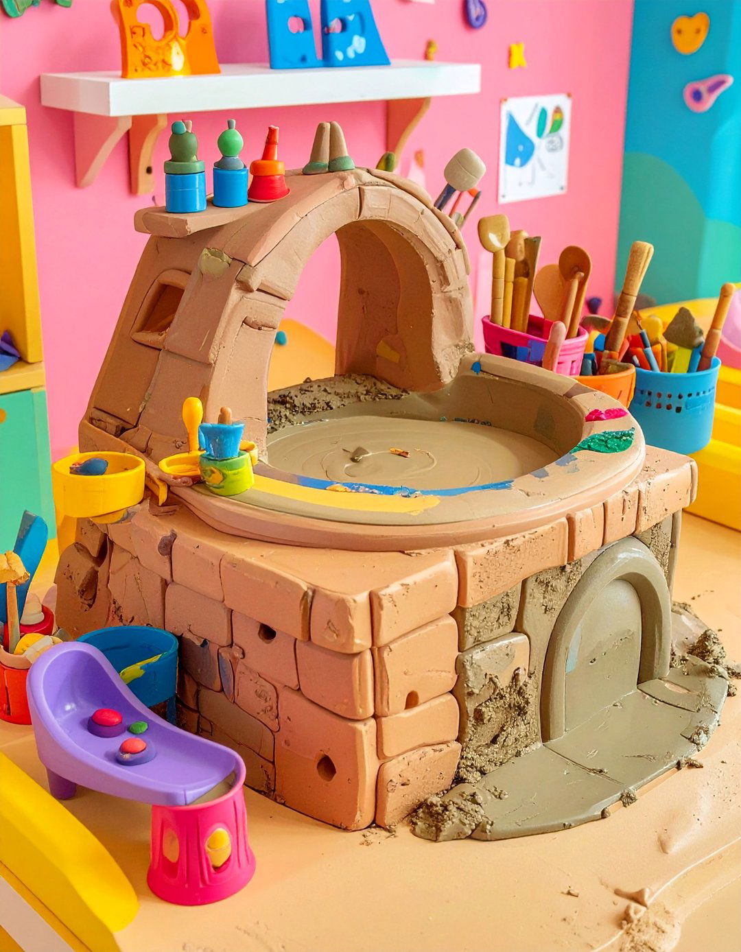 Educational Learning Station Features - 20 Mud Kitchen Ideas for Outdoor Play Fun