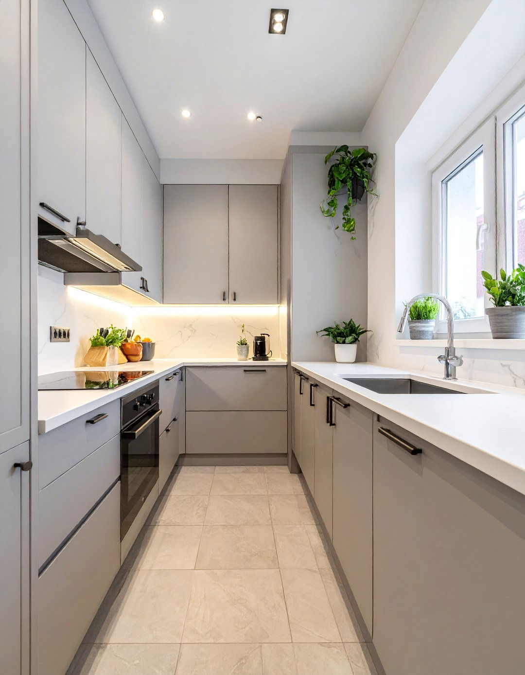 Efficient Galley Layout Modern Townhouse Kitchen - 15 Modern Townhouse Kitchen Ideas for Stylish Living