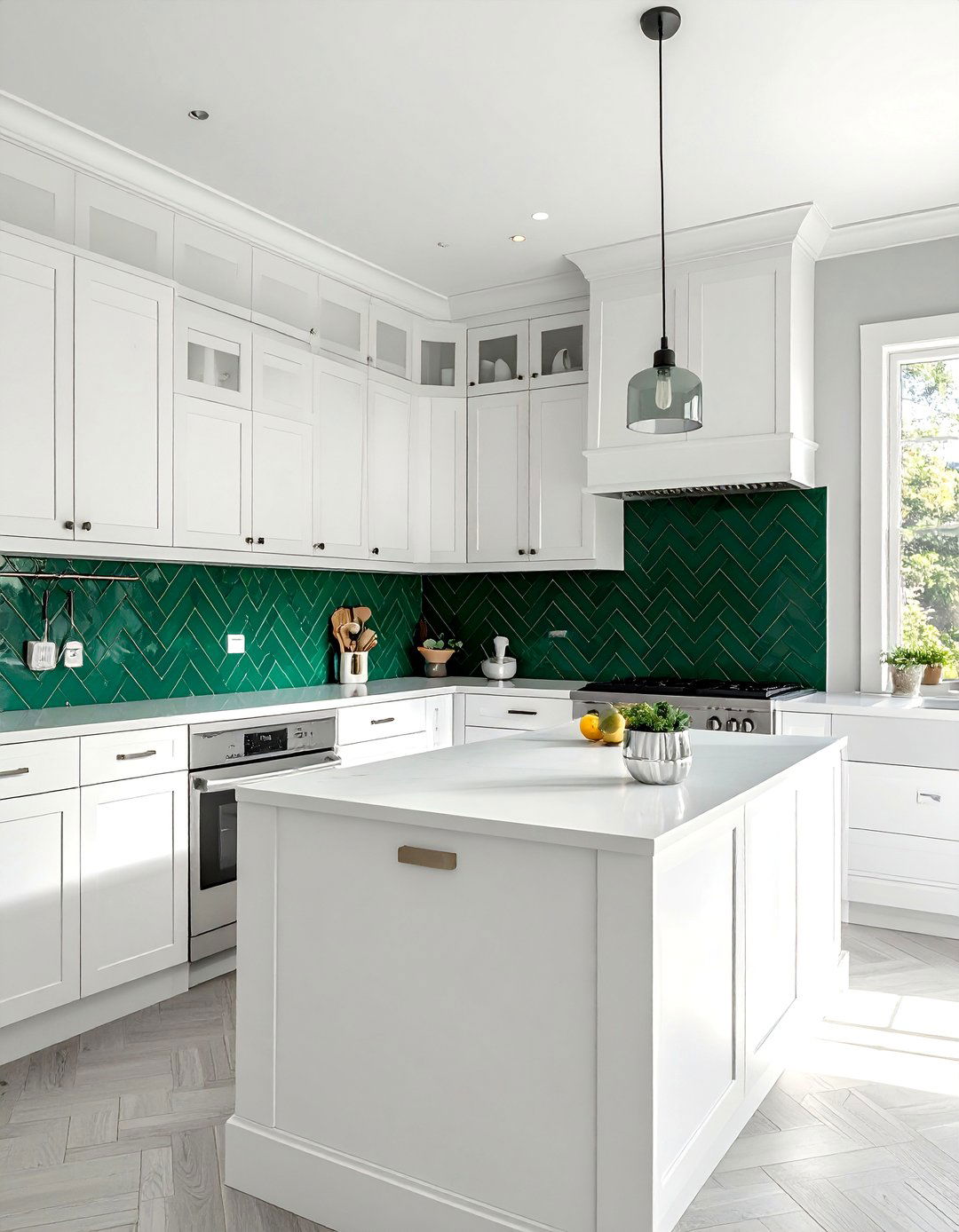 Emerald Green Kitchen Backsplash Tiles - 25 Emerald Green Kitchen Ideas for Bold Style