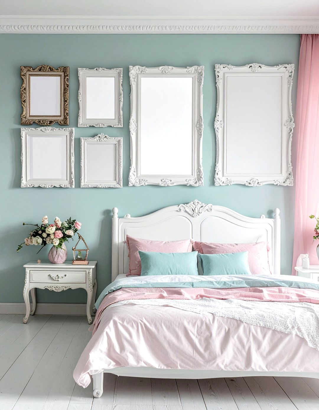 Empty Frames Gallery Wall - 40 Gallery Wall Ideas to Showcase Your Style