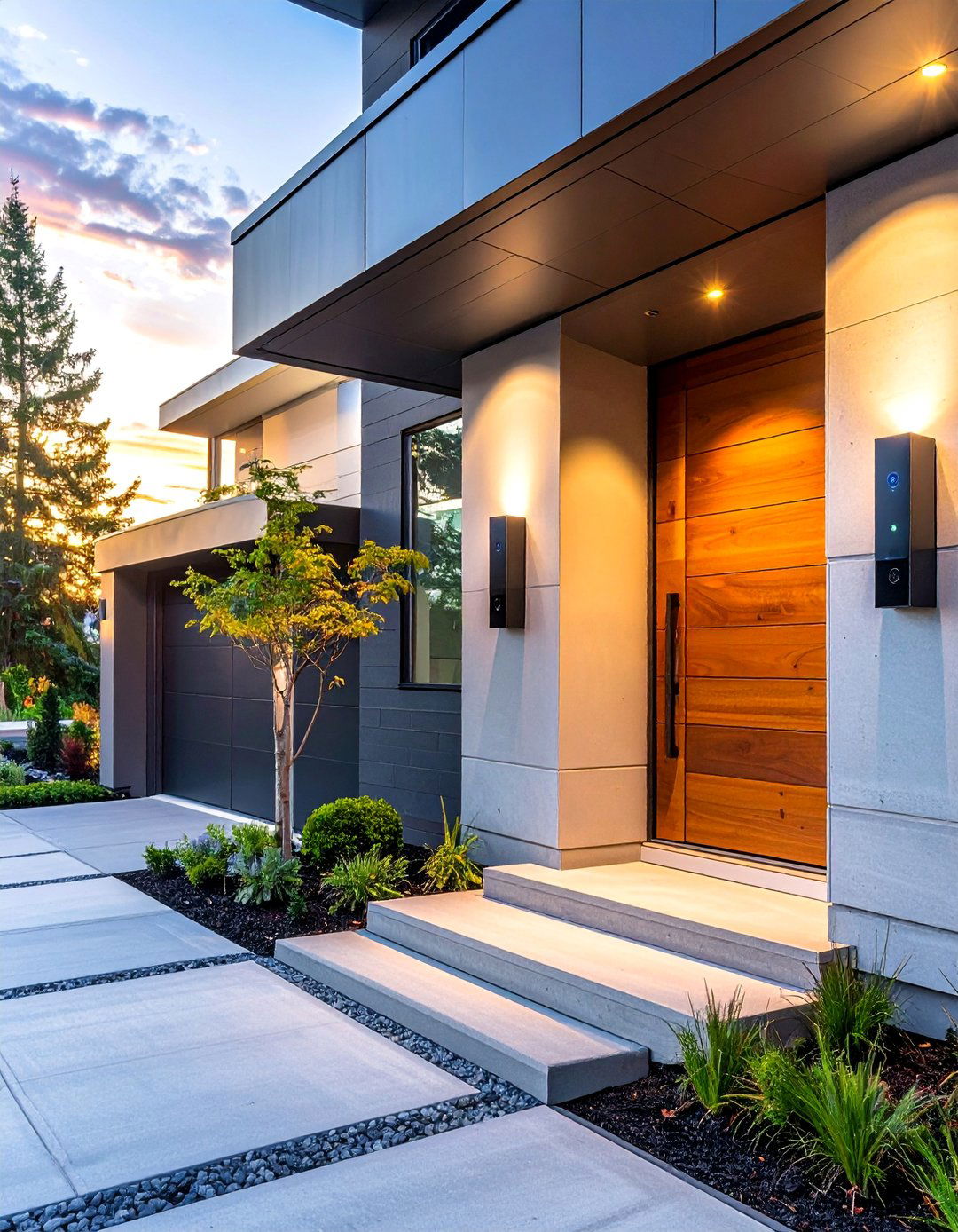 Enhance Security with Smart Cameras and Lighting - 30 Exterior Home Remodeling and Renovation Ideas