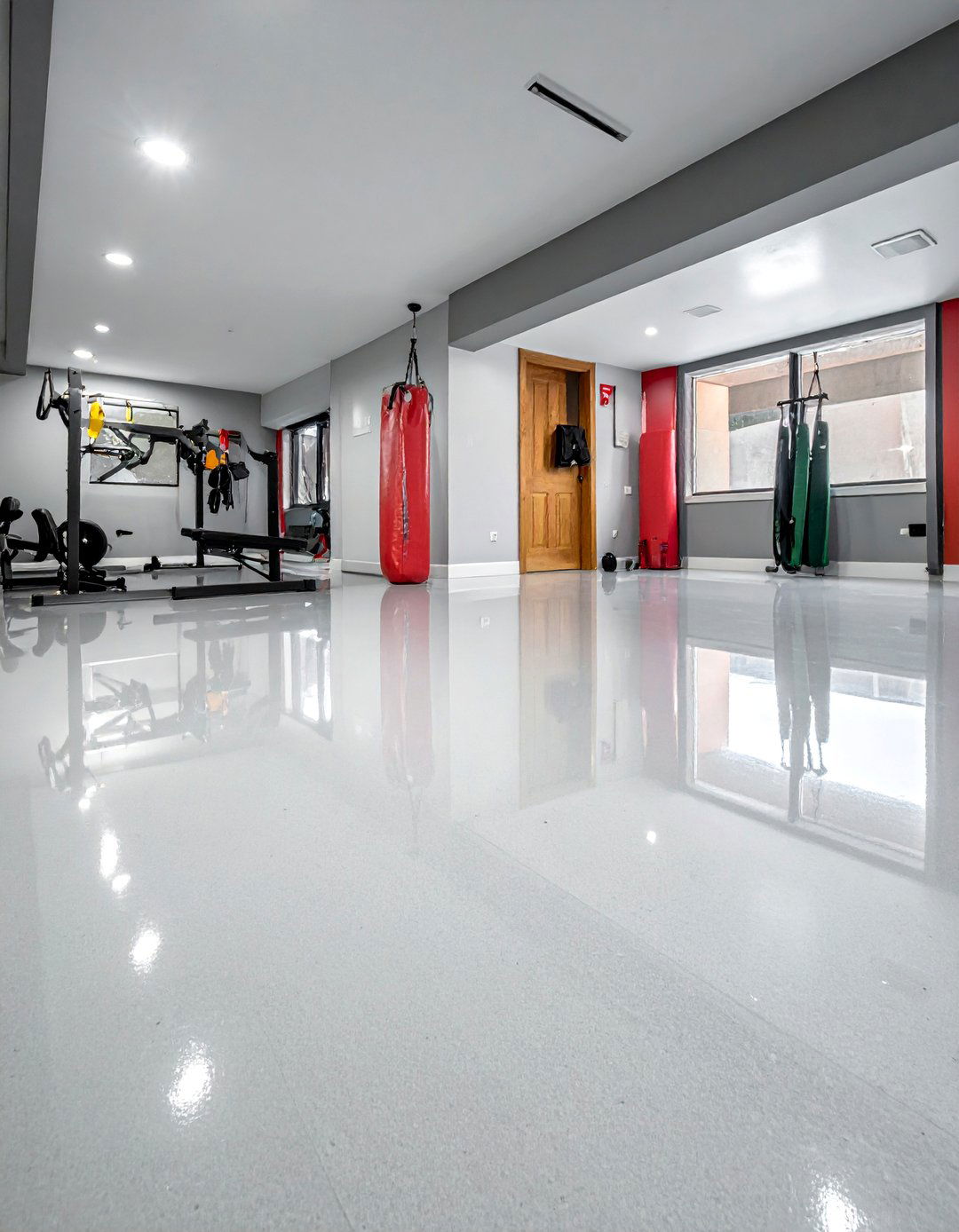 Epoxy Coated Concrete Basement Floor - 20 Concrete Basement Floor Ideas for a Modern Look