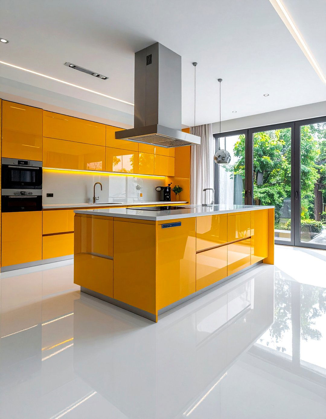 Epoxy Coated Concrete Floor Kitchen for a Flawless Finish - 25 Concrete Floor Kitchen Ideas for a Sleek Look