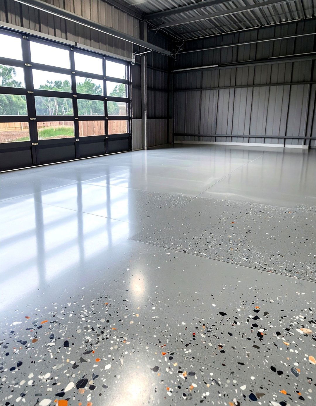 Epoxy Coated Concrete Floors - 20 Shed Floor Ideas for Durable and Stylish Spaces