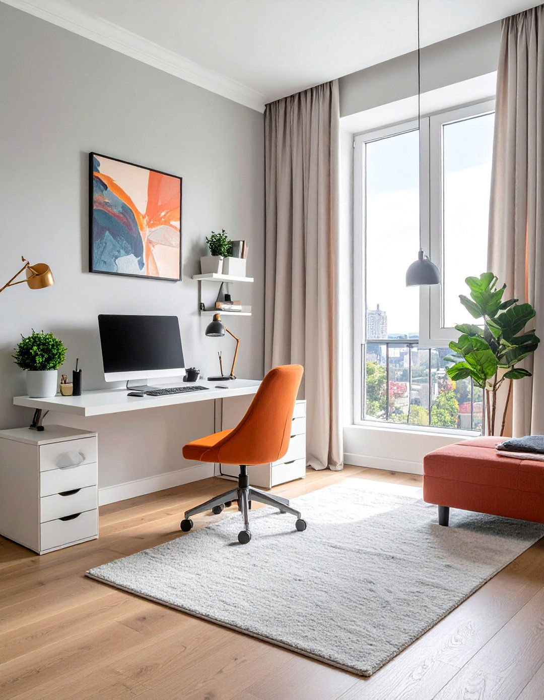 Ergonomic Health Focused Design - 40 Bedroom Office Ideas for a Productive Space