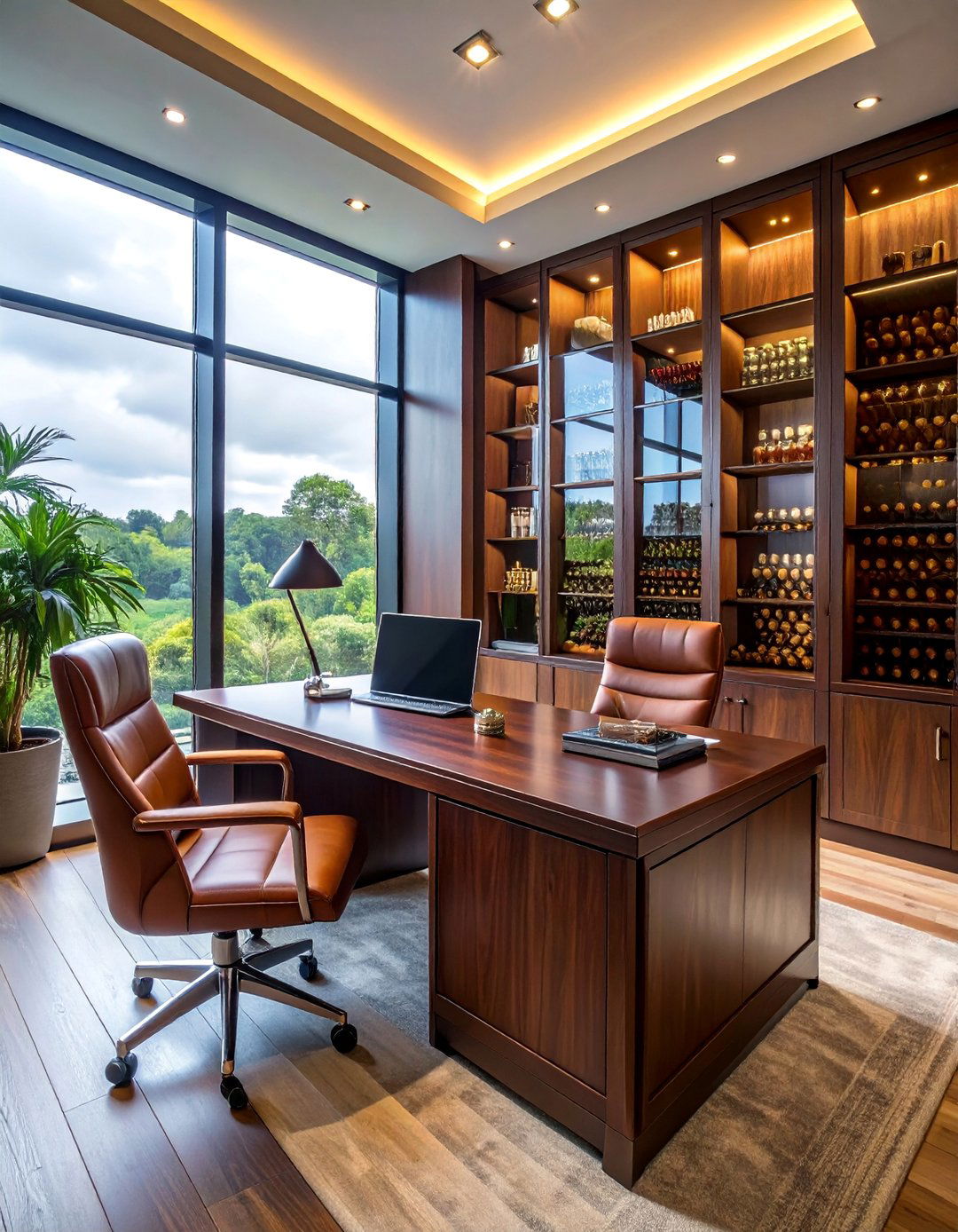 Executive Office Integration - 20 Cigar Room Ideas for a Luxurious Smoking Lounge