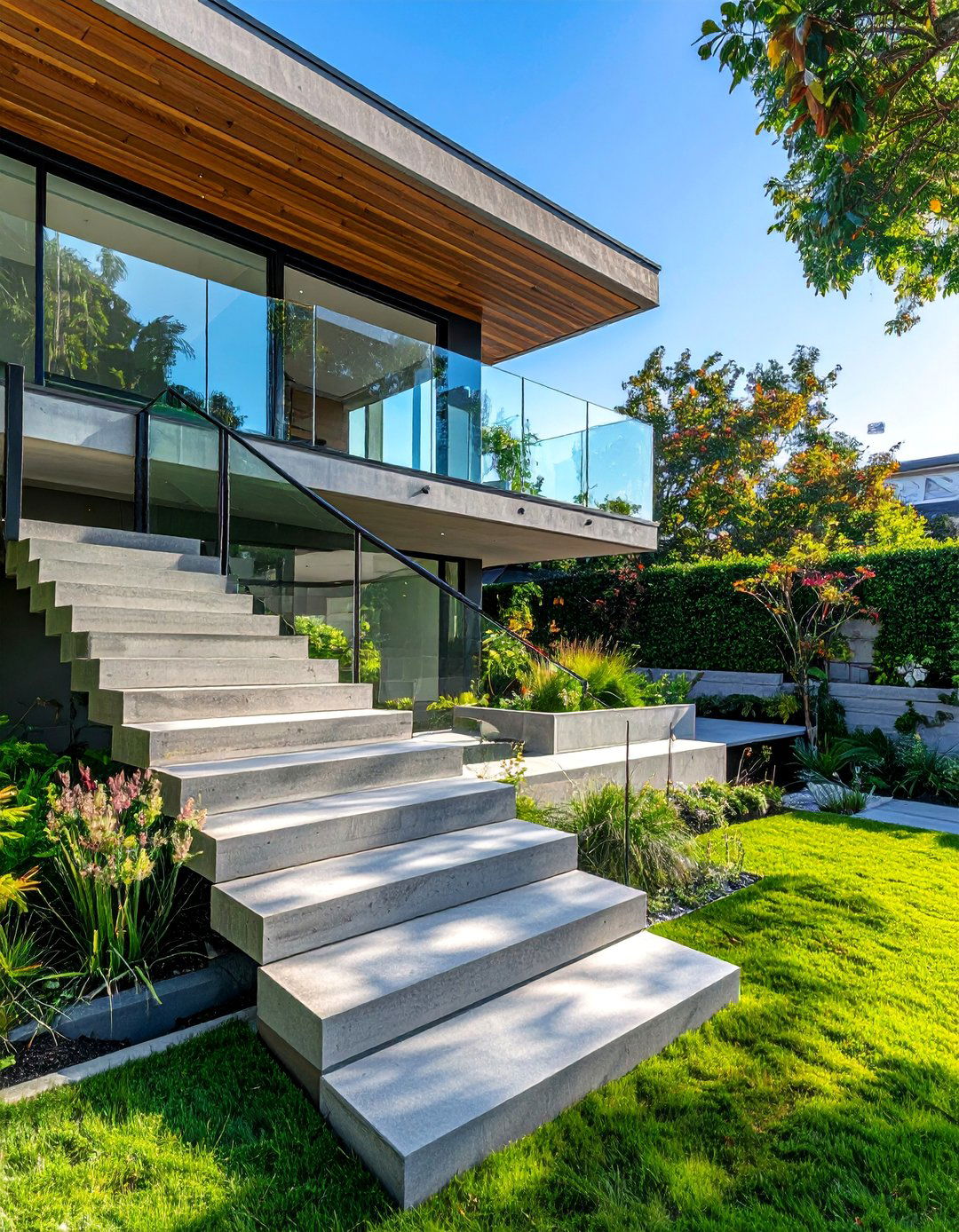 Exterior Floating Staircase - 35 Modern House Exterior Design Ideas for a Sleek Look