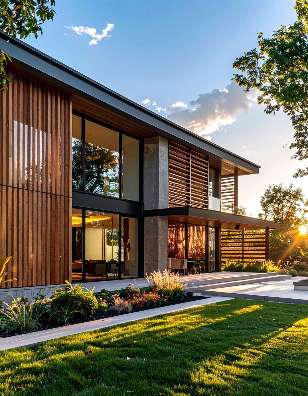Exterior Louver System - 35 Modern House Exterior Design Ideas for a Sleek Look