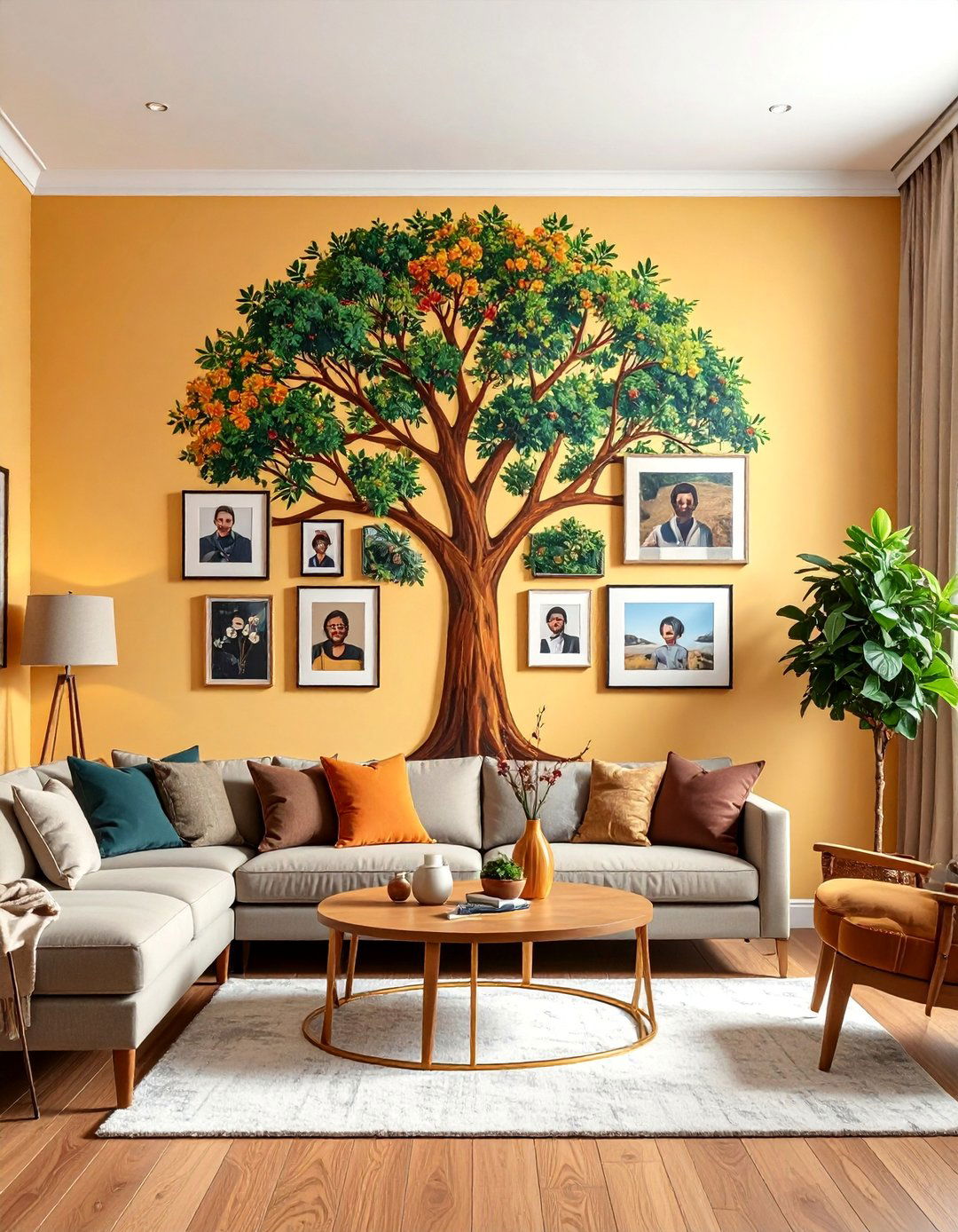 Family Tree Gallery Wall - 40 Gallery Wall Ideas to Showcase Your Style