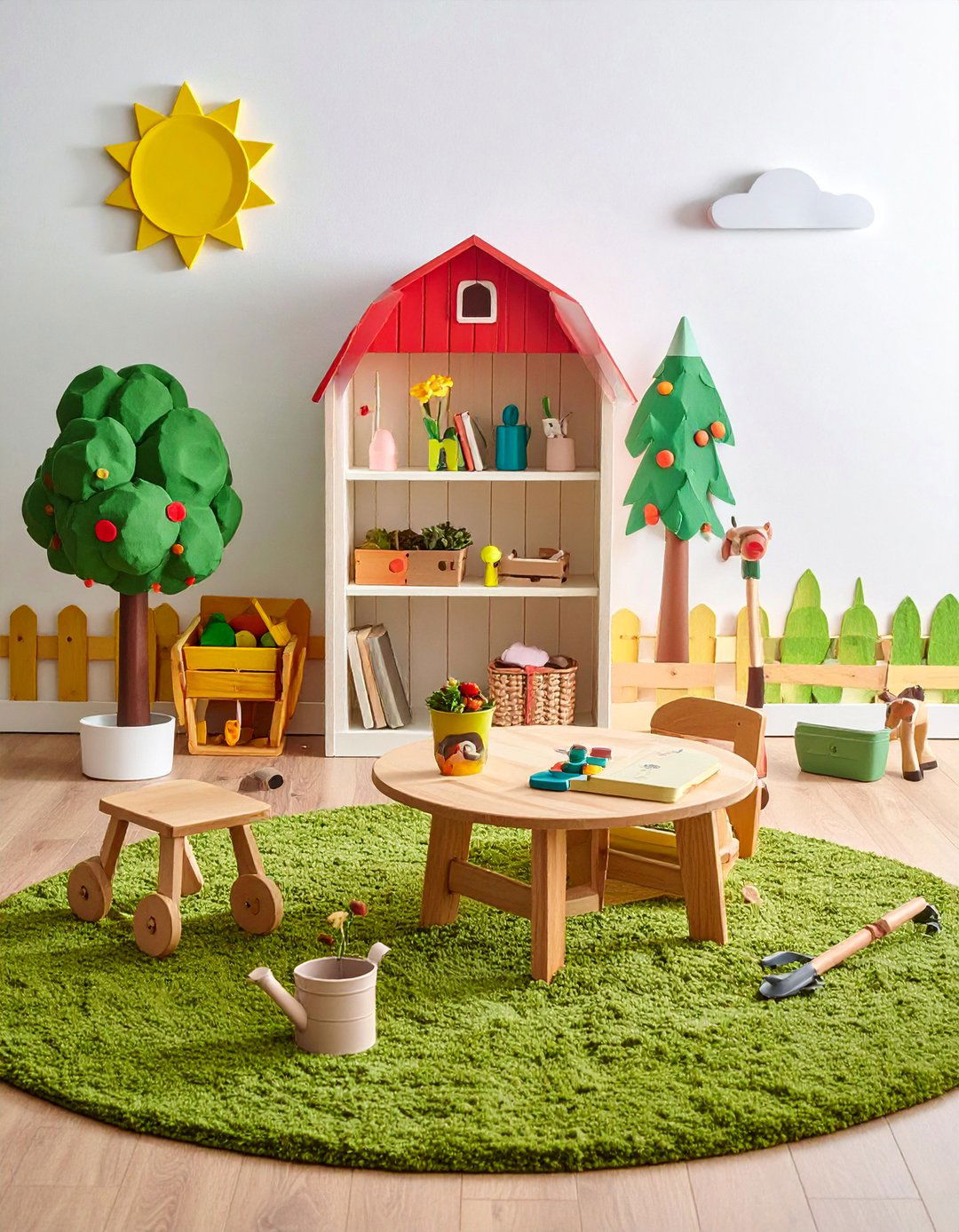 Farm Agriculture Learning - 40 Fun and Functional Playroom Ideas for Kids
