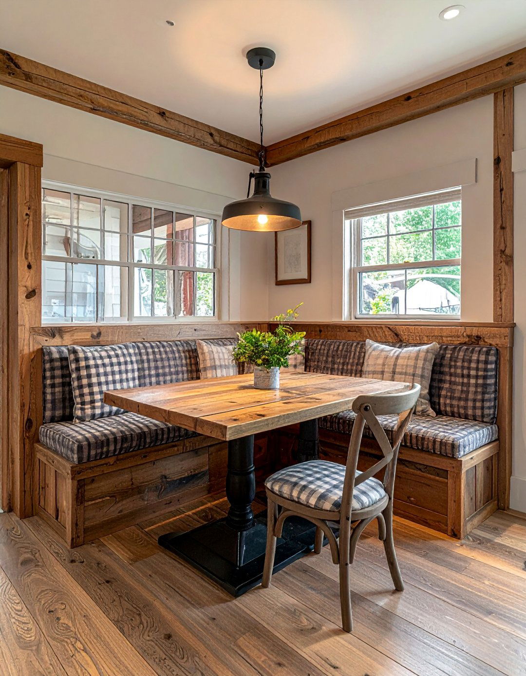 Farmhouse Style Banquette Booth - 40 Banquette Seating Ideas for Stylish Dining