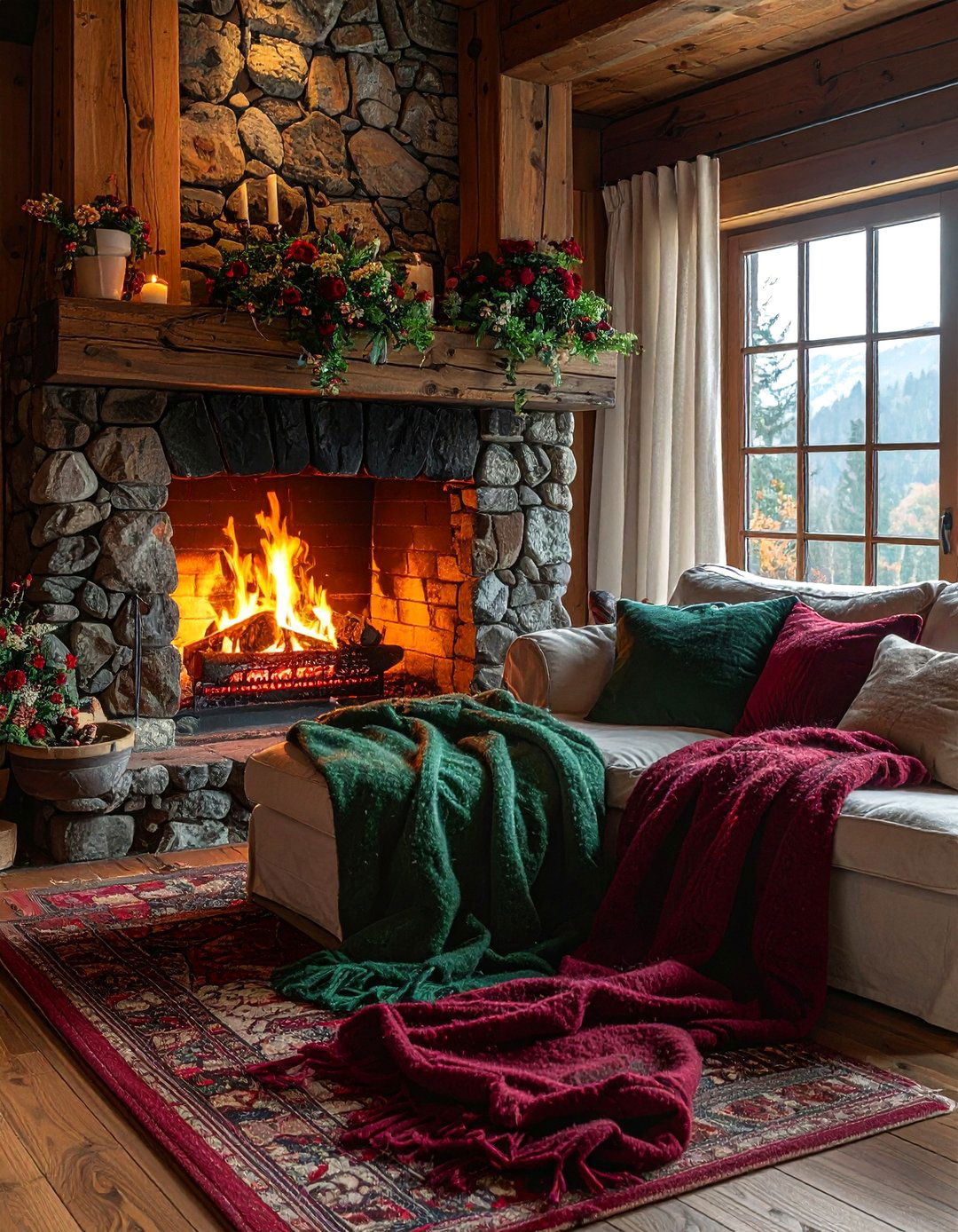 Fireplace Centered Cozy Haven - 30 Romantic Hotel Room Ideas for a Dreamy Getaway