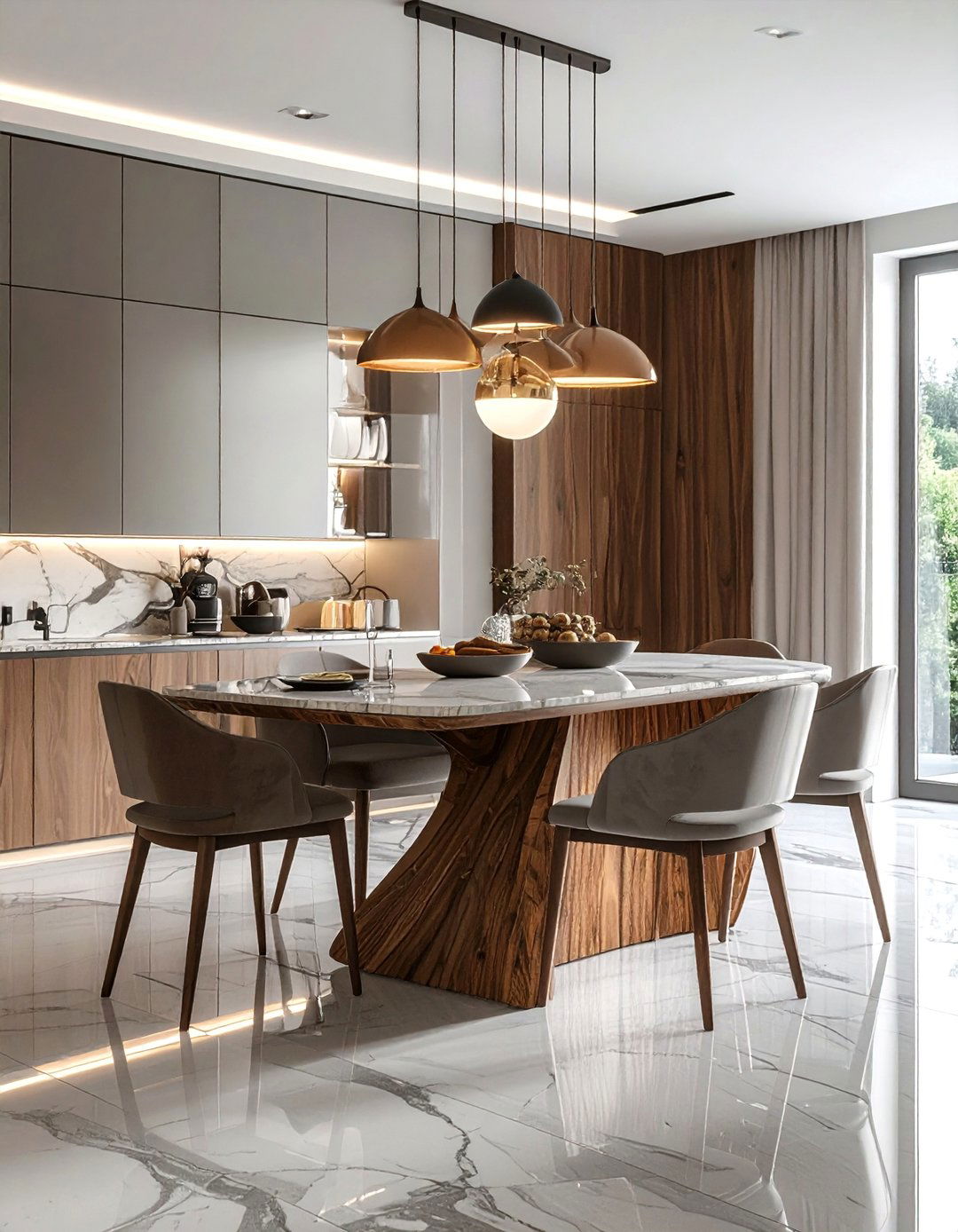 Floating Dining Tables with Hidden Storage - 40 Luxurious Dining Room Ideas for Elegant Entertaining