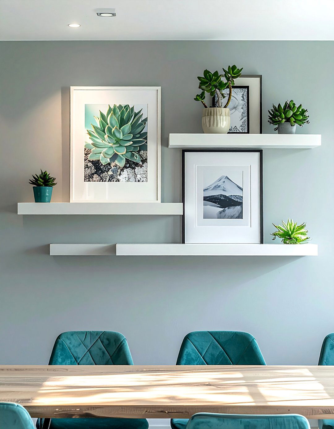 Floating Shelves Gallery Wall - 40 Gallery Wall Ideas to Showcase Your Style