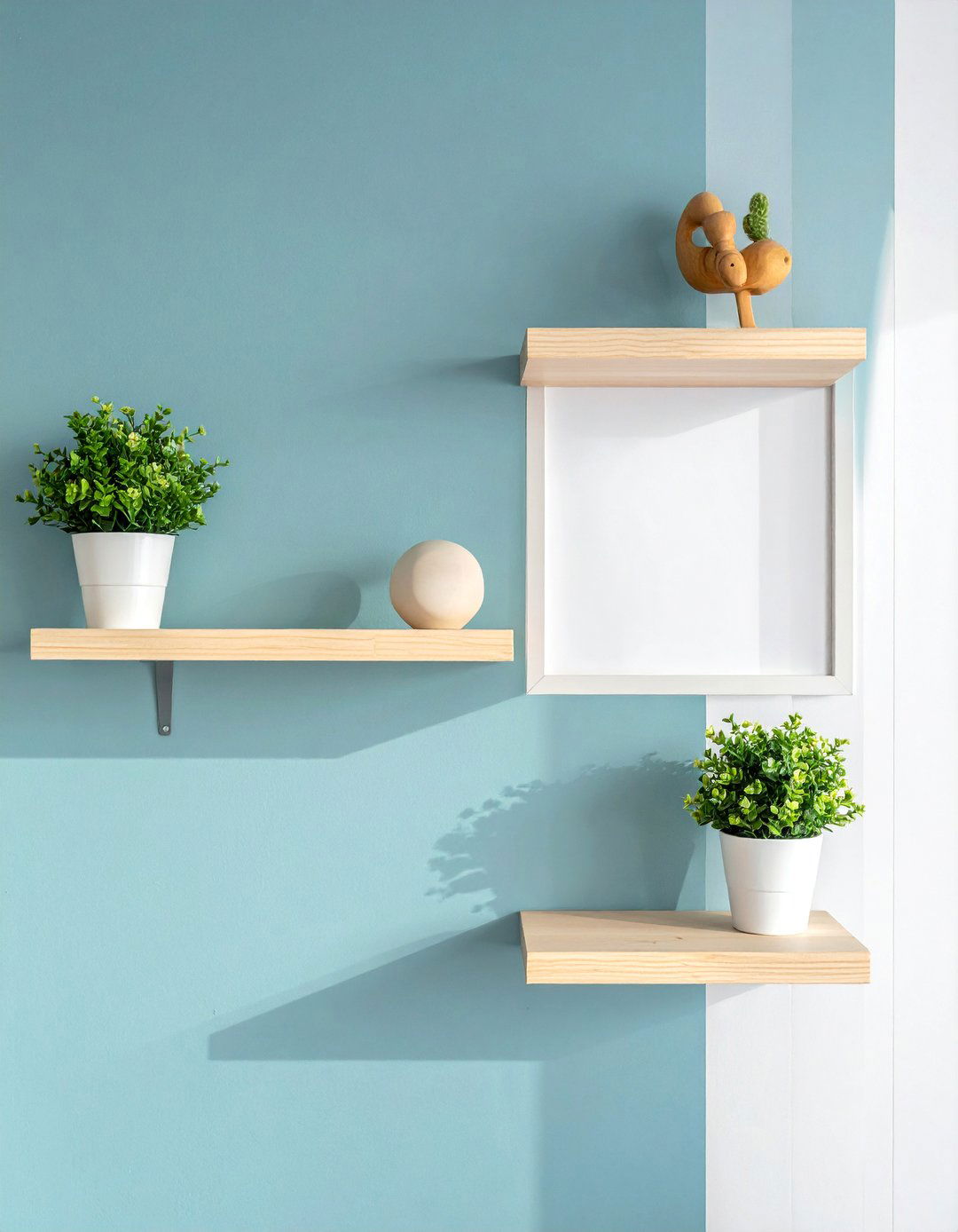 Floating Shelves for Display - 30 Cubicle Decor Ideas to Personalize Your Workspace