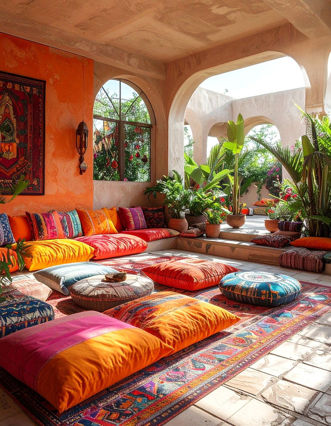 Floor Cushion Flexibility - 40 Cozy Outdoor Seating Ideas for Your Backyard