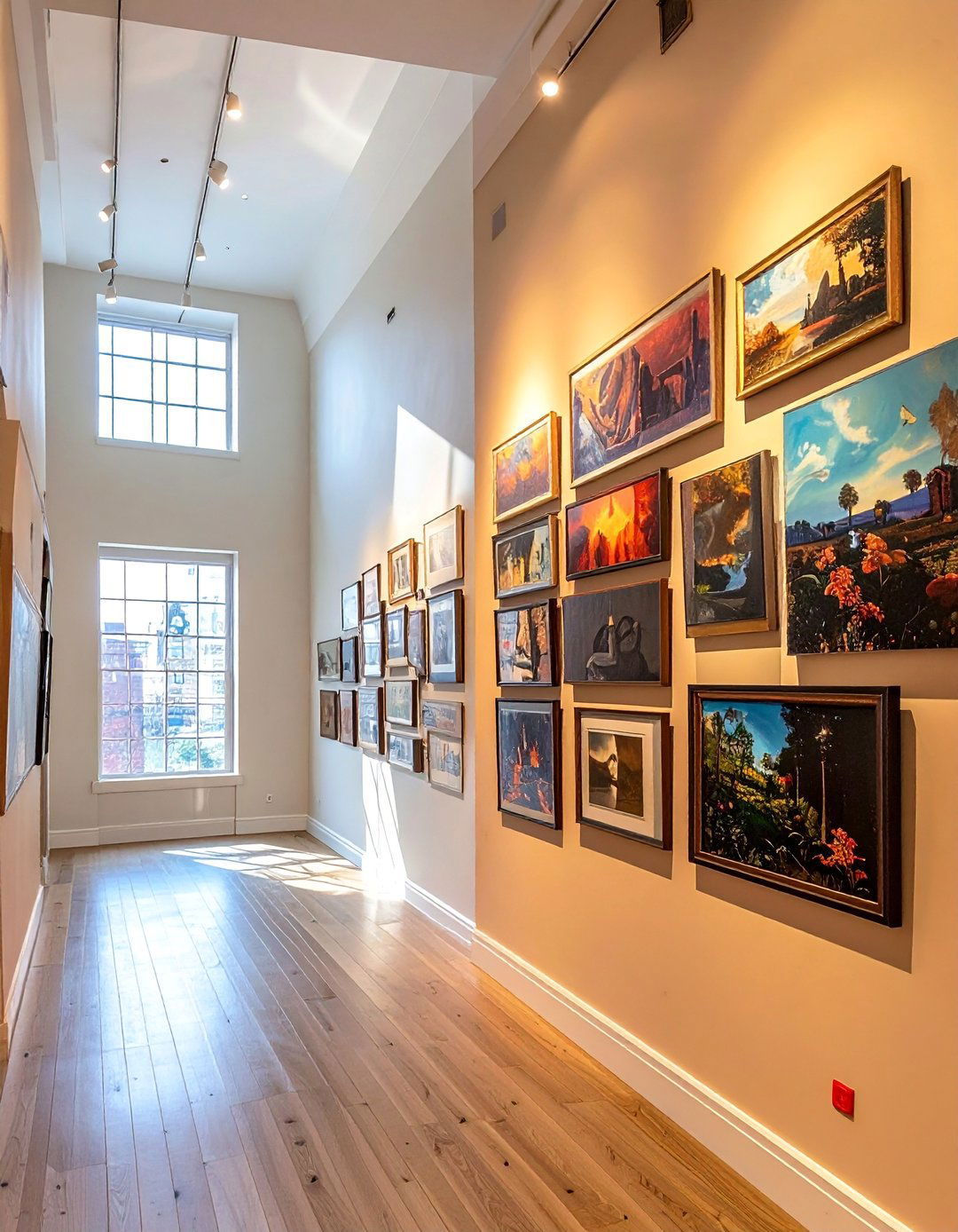 Floor to Ceiling Gallery Wall - 40 Gallery Wall Ideas to Showcase Your Style