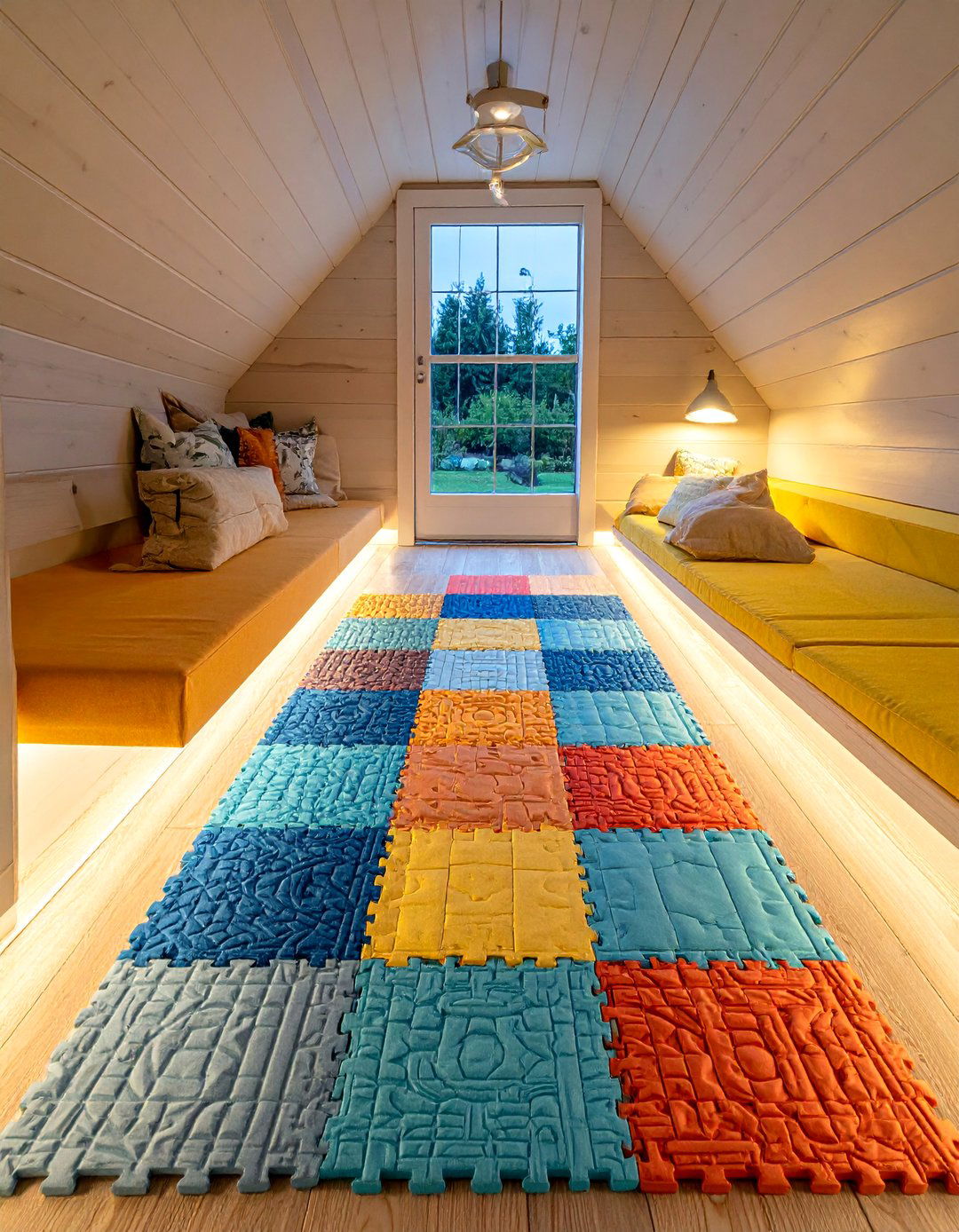 Foam Tile Comfort Zones - 20 Shed Floor Ideas for Durable and Stylish Spaces