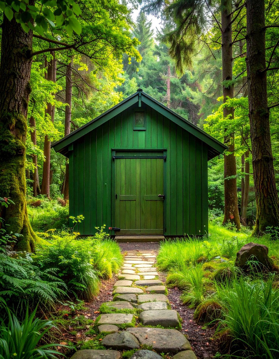 Forest Green Camouflage Shed Color - 20 Shed Color Ideas to Transform Your Outdoor Space