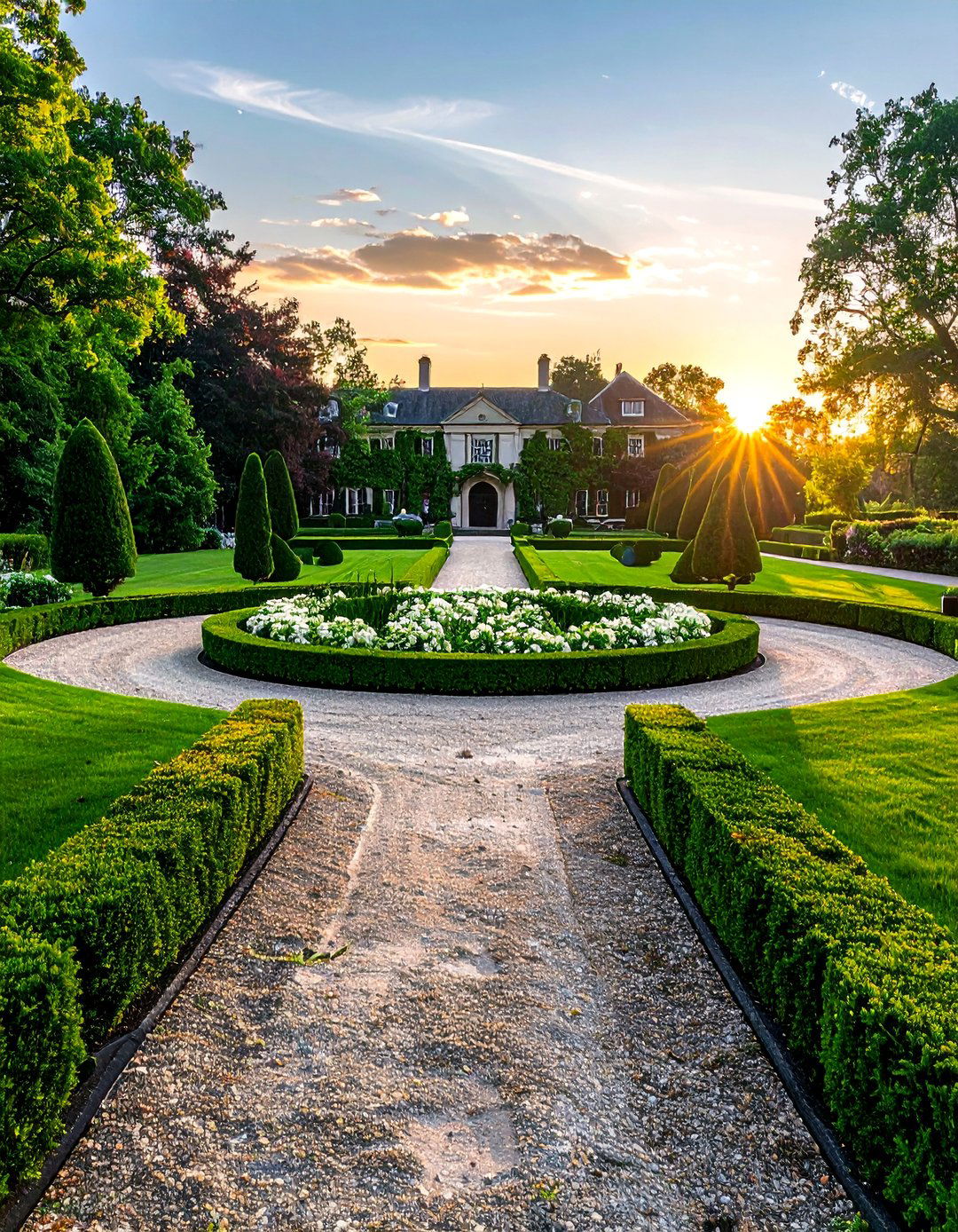 Formal Driveway Parterre Garden - 25 Parterre Garden Ideas for Elegant Landscaping