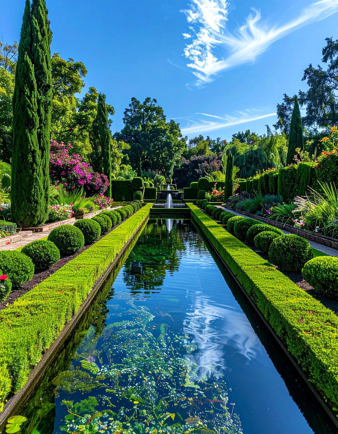 Formal Water Garden - 40 English Garden Design Ideas for a Timeless Landscape