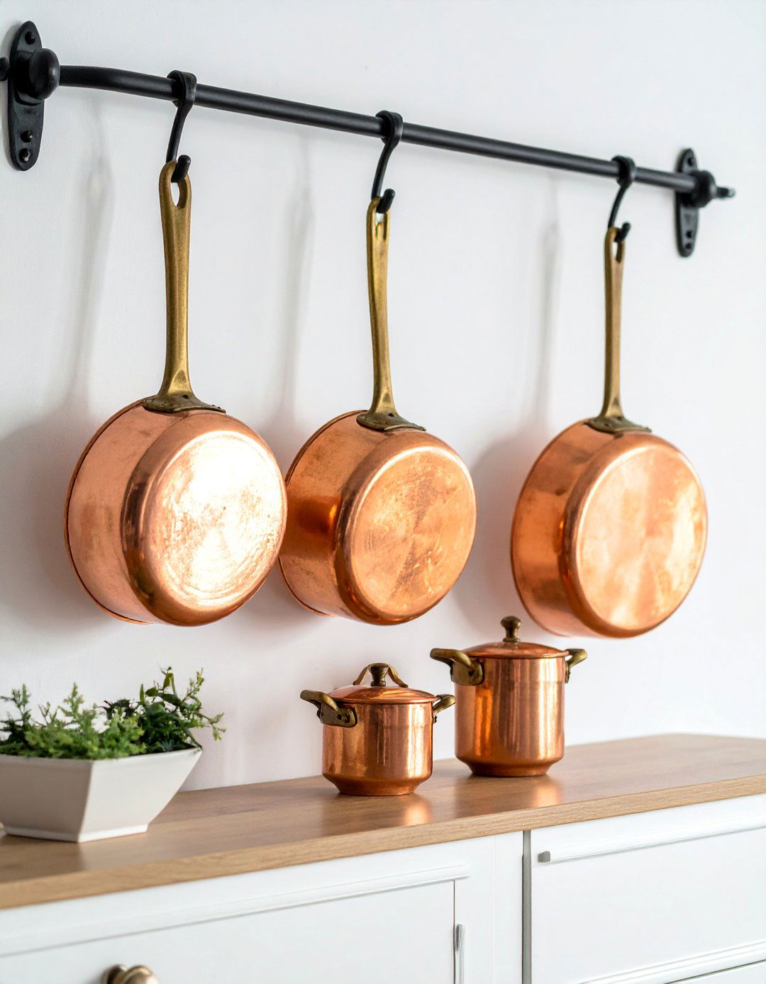 French Country Dining Room with Copper Cookware on Display - 40 French Country Dining Room Ideas for Elegant Entertaining