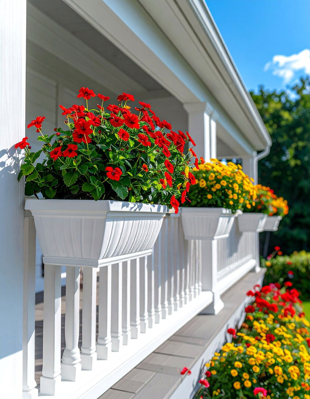 Front Porch Railing Planter Boxes - 40 Front Porch Ideas to Welcome Guests in Style