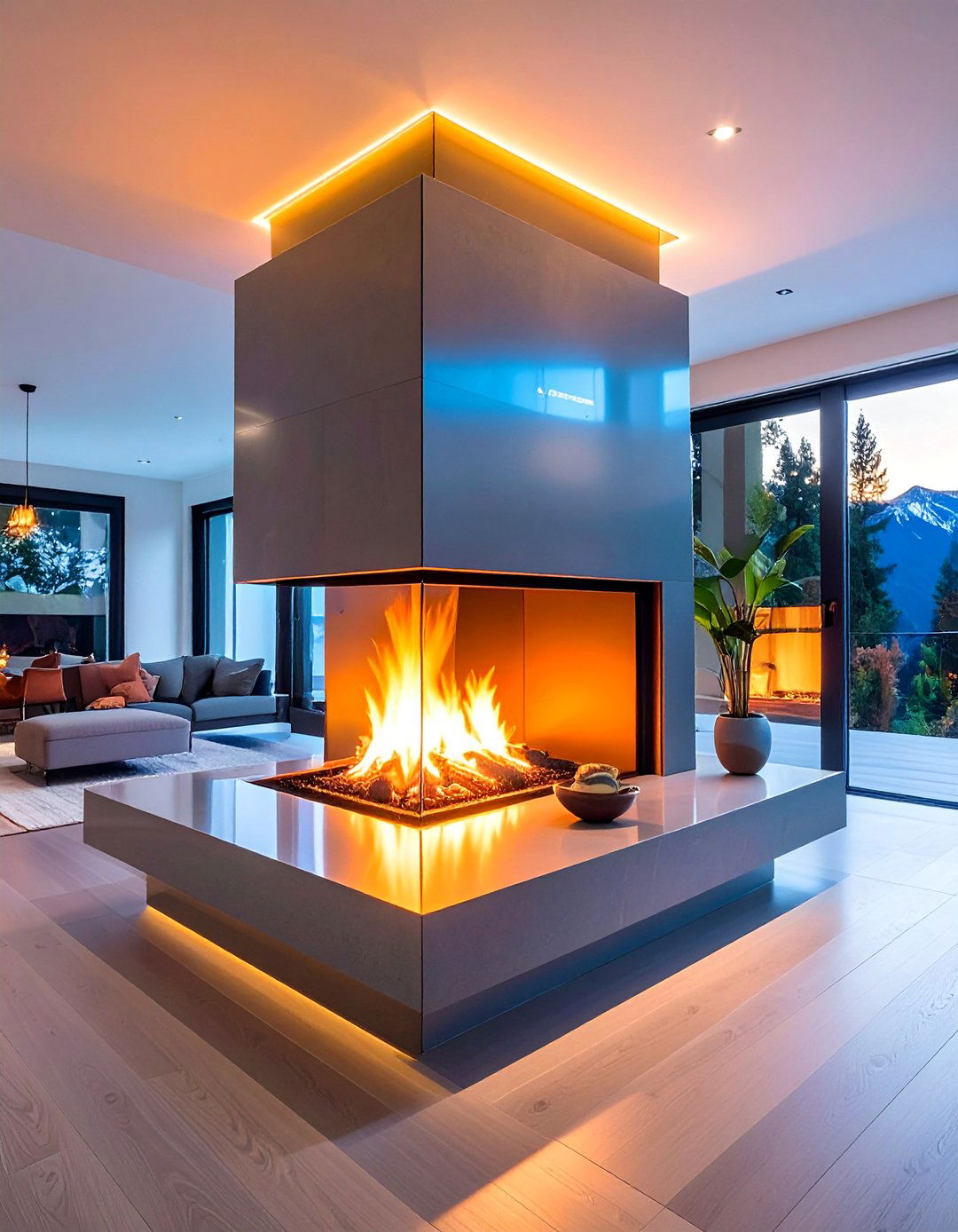 Future Ready Smart Capabilities - 40 Modern Fireplace Ideas to Warm Up Your Home