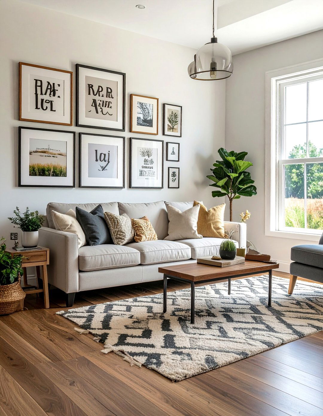 Gallery Wall with Text and Typography - 40 Gallery Wall Ideas to Showcase Your Style