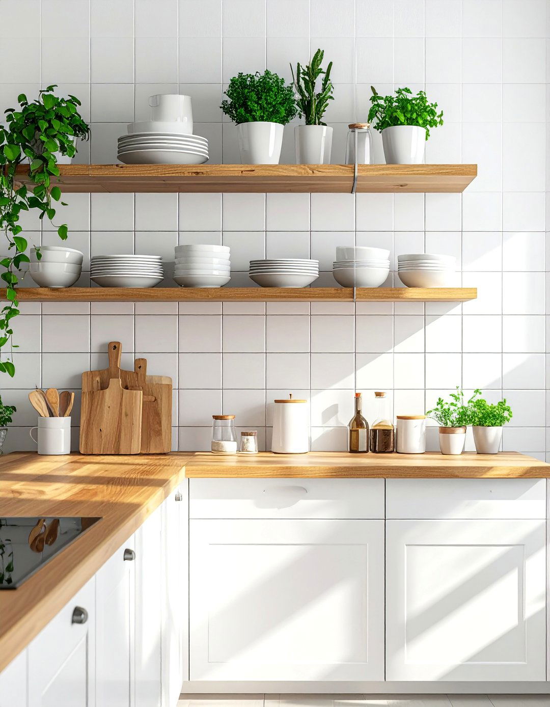 Galley Kitchen with Open Shelving - 40 Galley Kitchen Ideas to Maximize Your Space