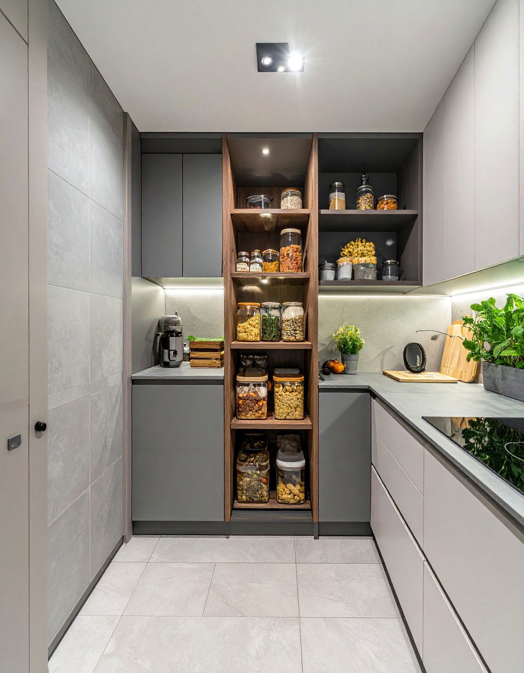 Galley Kitchen with a Pull Out Pantry - 40 Galley Kitchen Ideas to Maximize Your Space