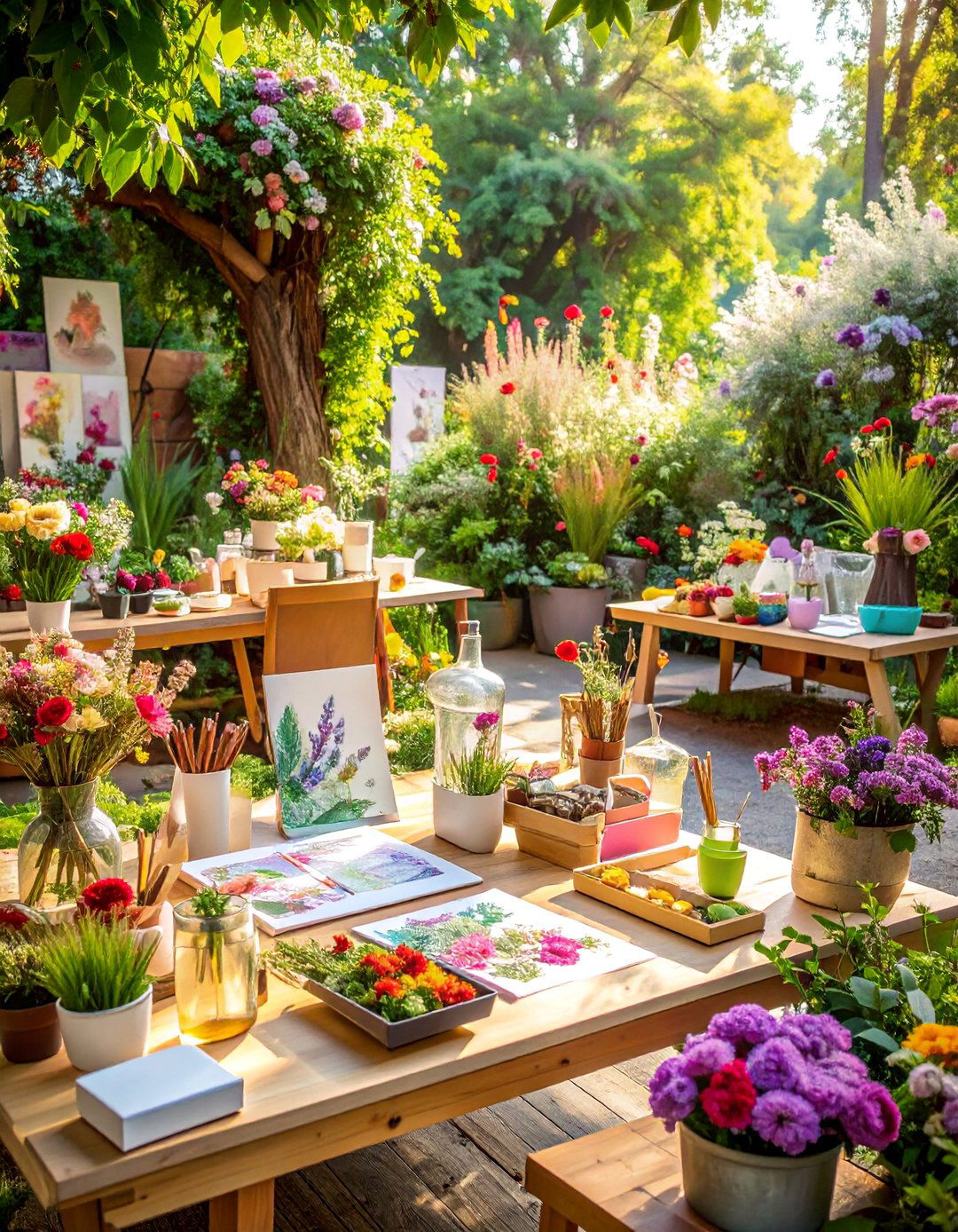 Garden Art and Craft Party - 30 Garden Party Ideas for a Memorable Outdoor Event