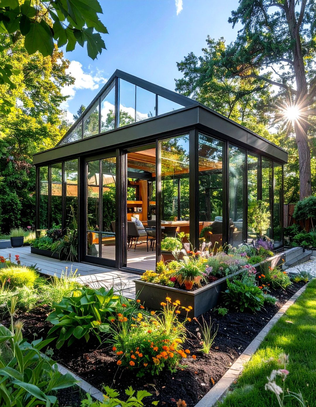 Garden Room Glass Extension - 40 Glass Porch Design Ideas to Brighten Your Home