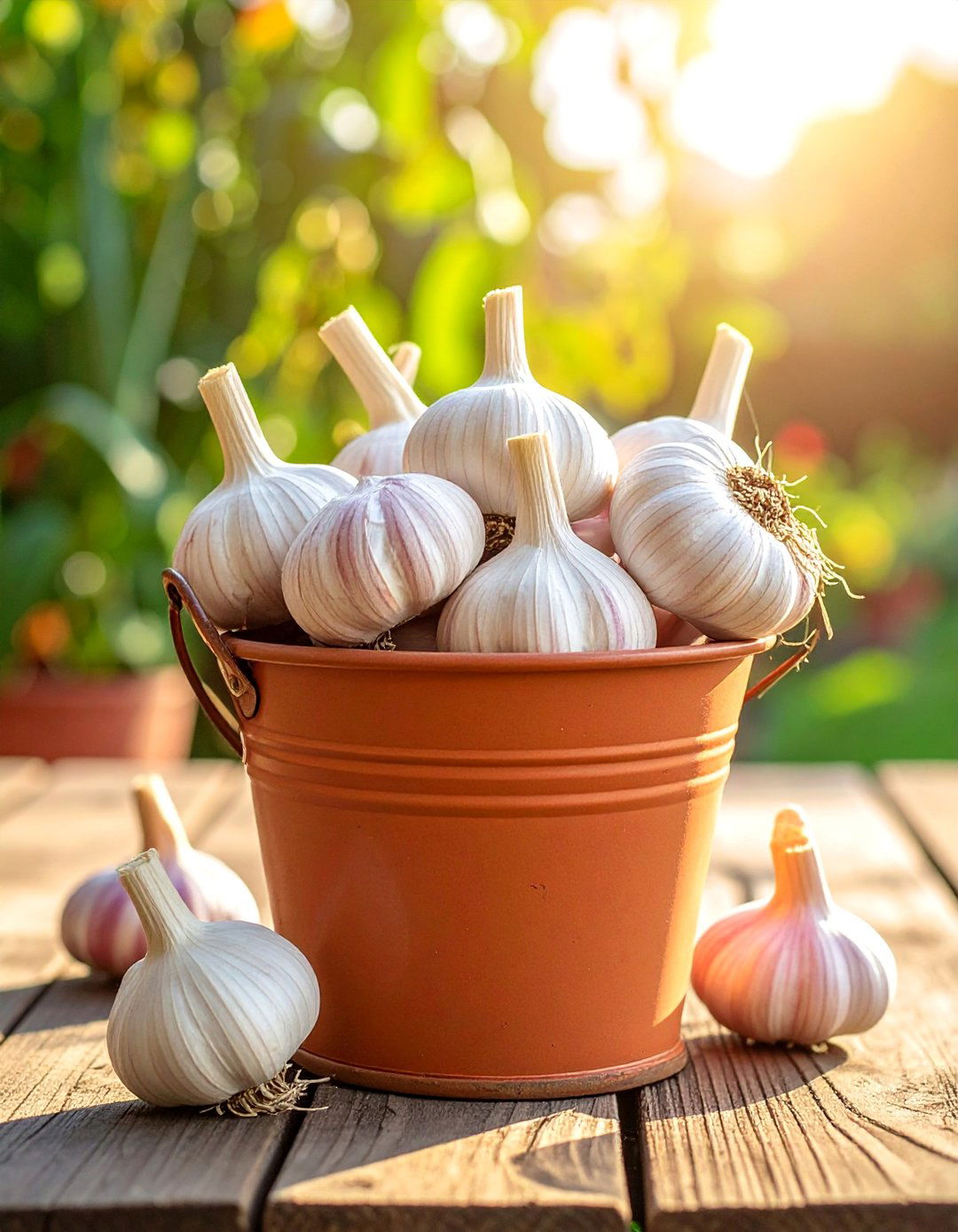 Garlic and Onion Growing Bucket - 20 Bucket Garden Ideas for Creative Small Spaces