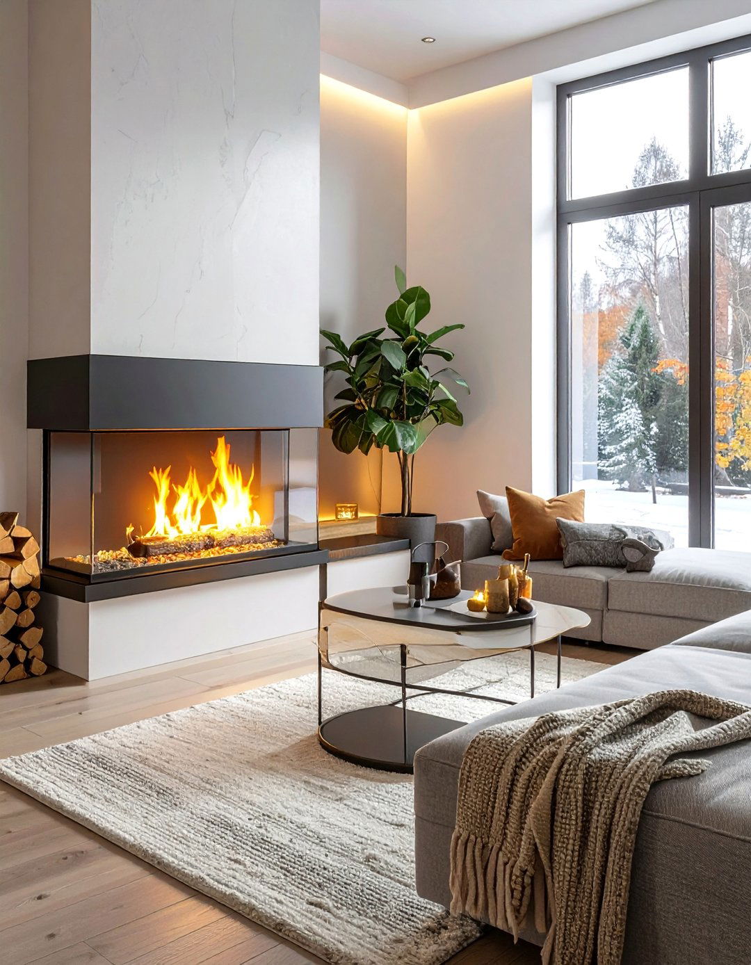 Gas Insert Scandinavian Fireplace Solutions - 20 Scandinavian Fireplace Ideas for Cozy Warmth