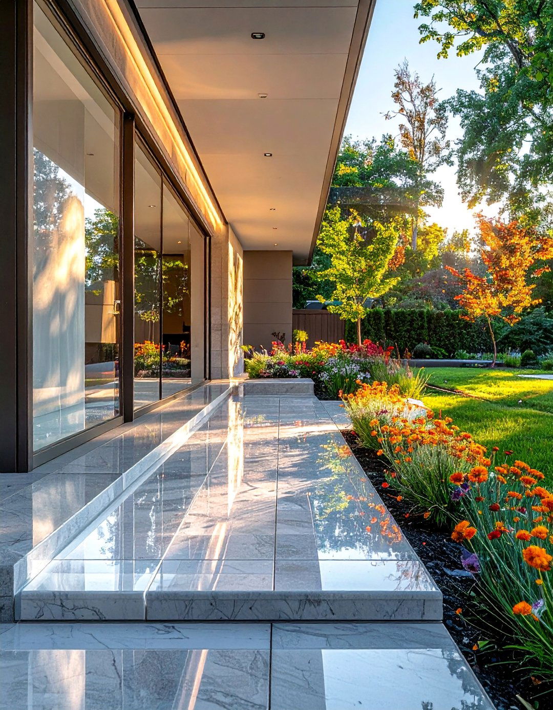 Glass Block Edging - 30 Driveway Edging Ideas to Enhance Your Curb Appeal