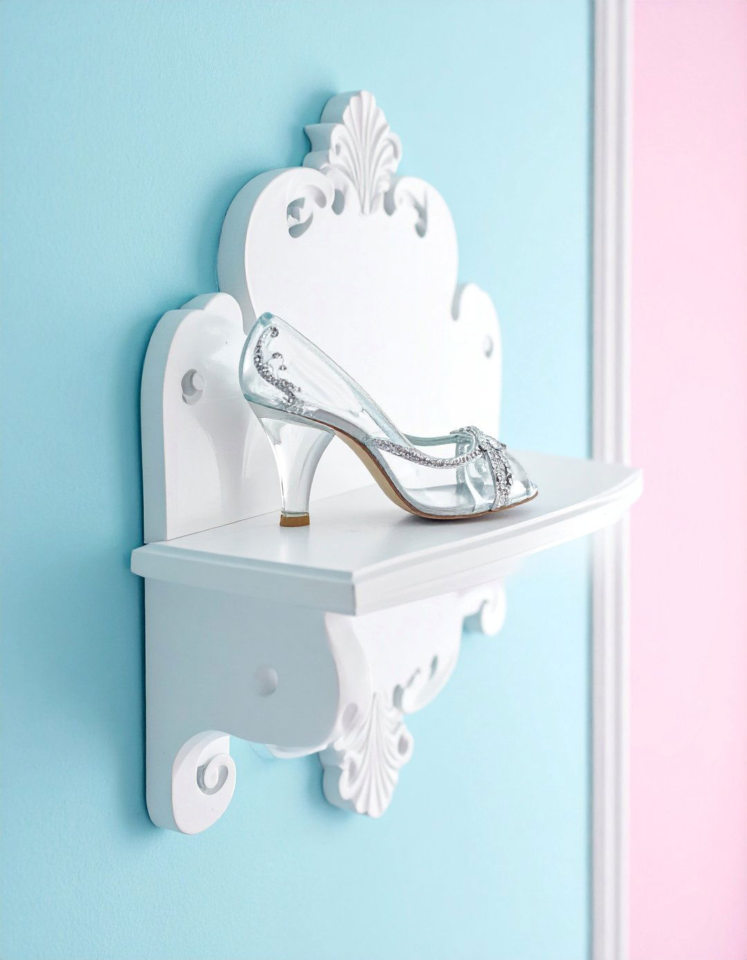 Glass Slipper Display Shelf - 25 Princess Room Ideas for a Dreamy Kids Room